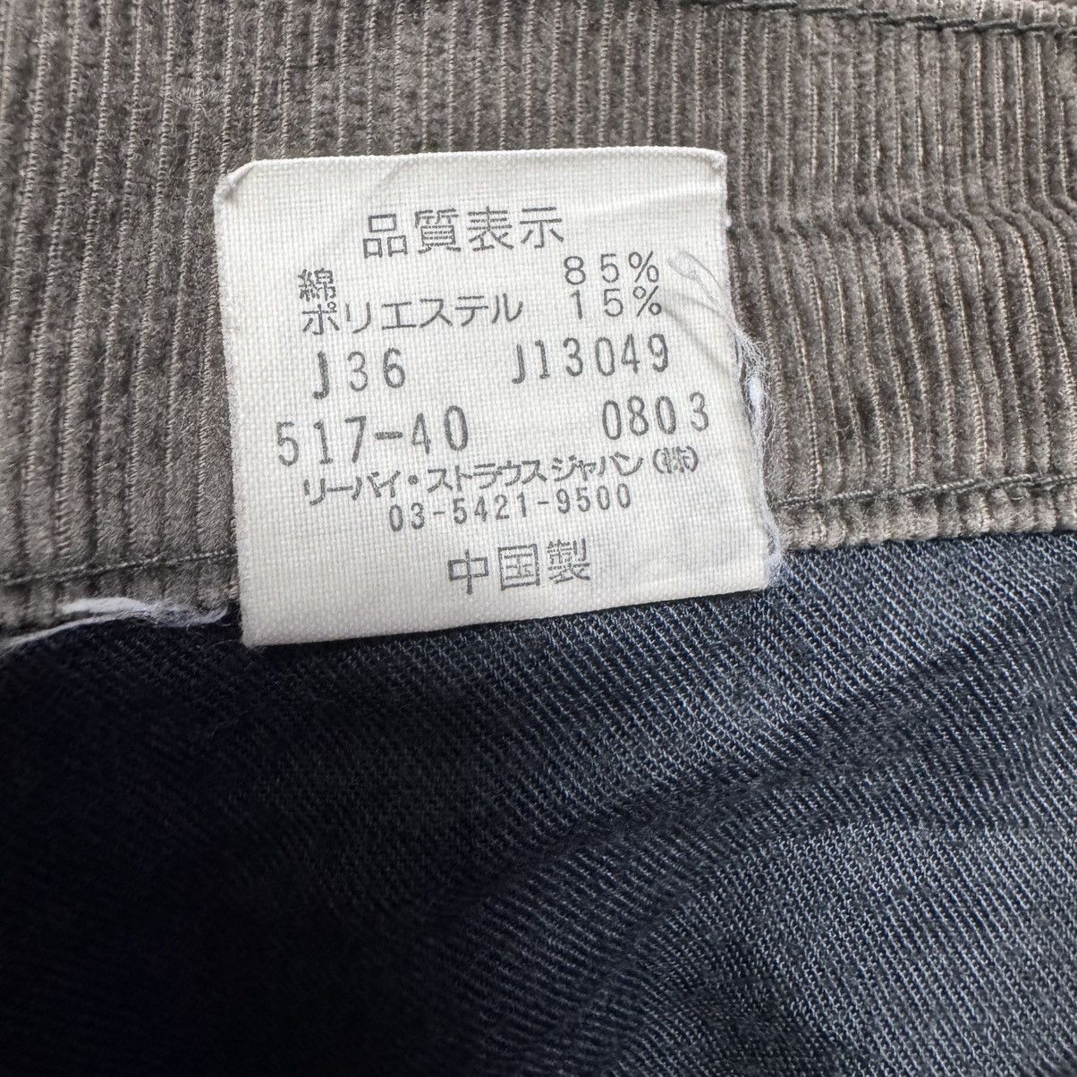 Levi's Vintage Levis 517 Brown Corduroy Flare Jeans Hedi Slimane Size US 32 / EU 48 - 20 Thumbnail
