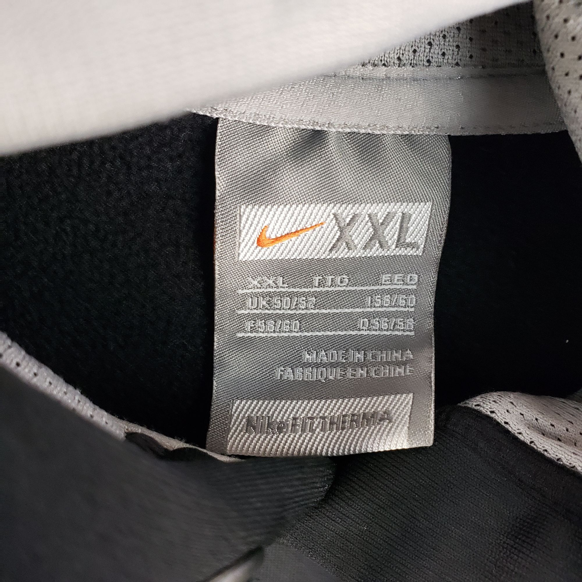 Nike Nike Mens Black & Gray Pullover Hoodie Drawstring Hood & Kan Size US XXL / EU 58 / 5 - 7 Thumbnail
