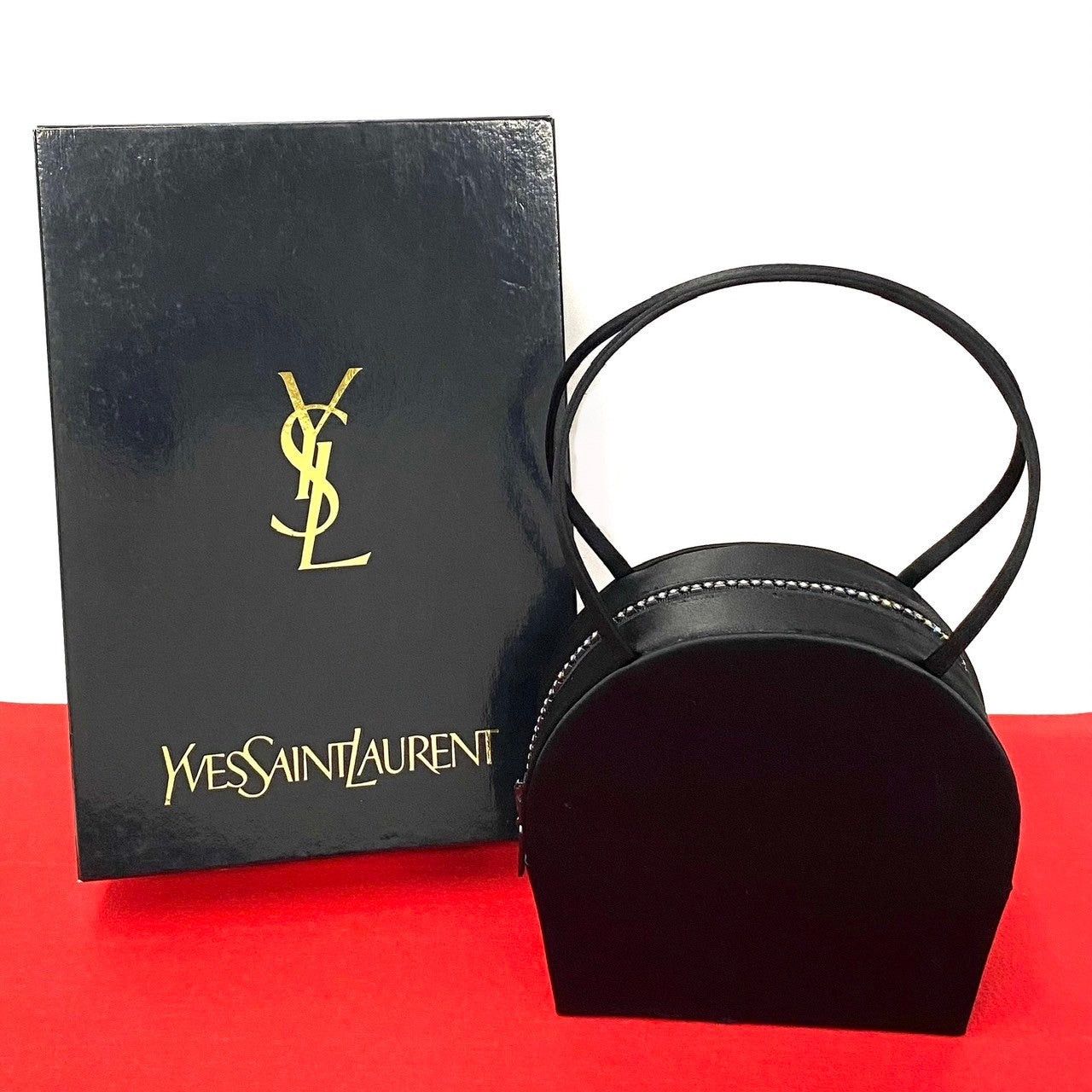 Yves Saint Laurent Yves Saint Laurent Handbag Black Satin Size ONE SIZE - 1 Thumbnail