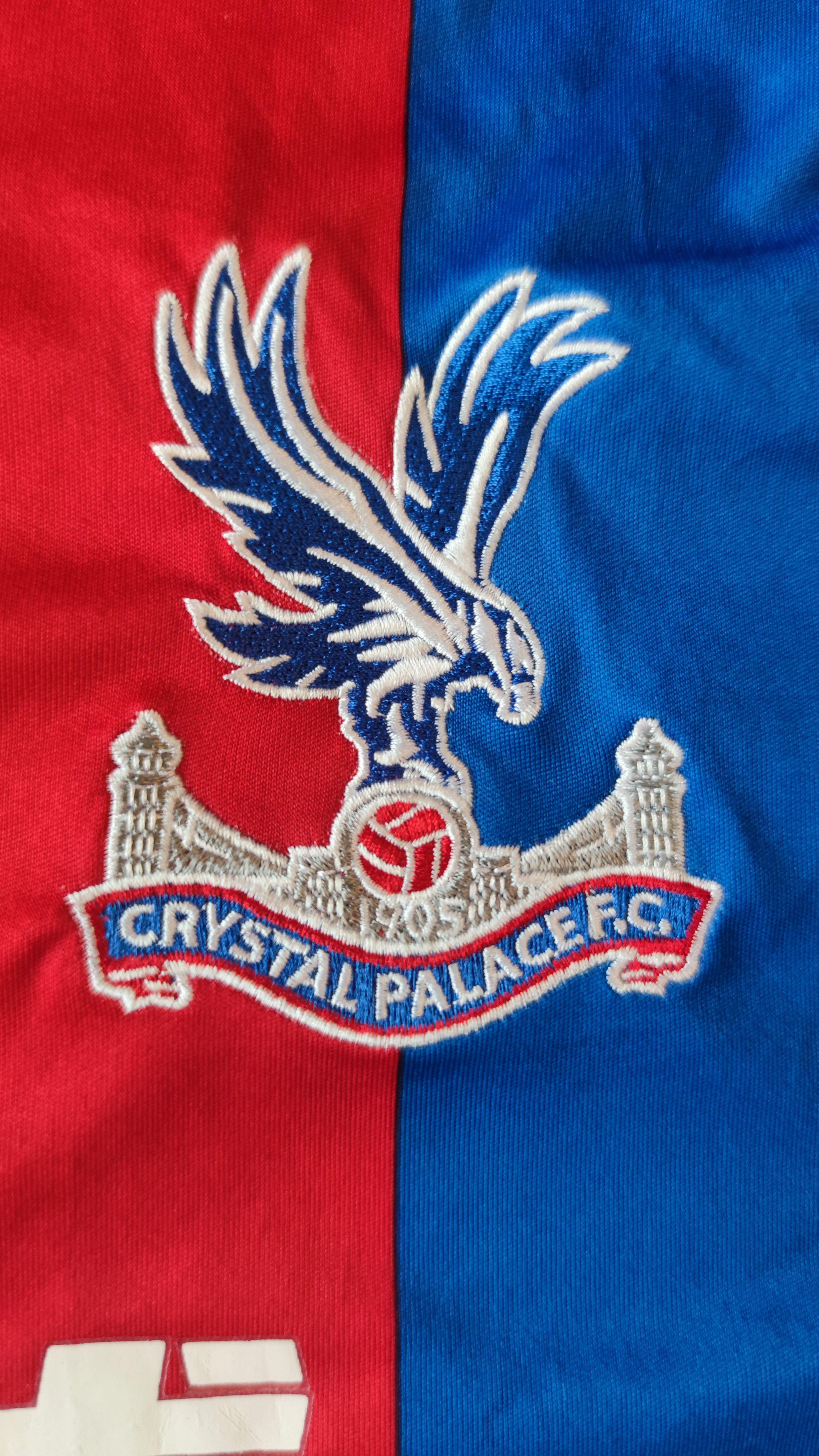 Macron Crystal Palace soccer jersey Home 2017/18 Size US XL / EU 56 / 4 - 9 Thumbnail