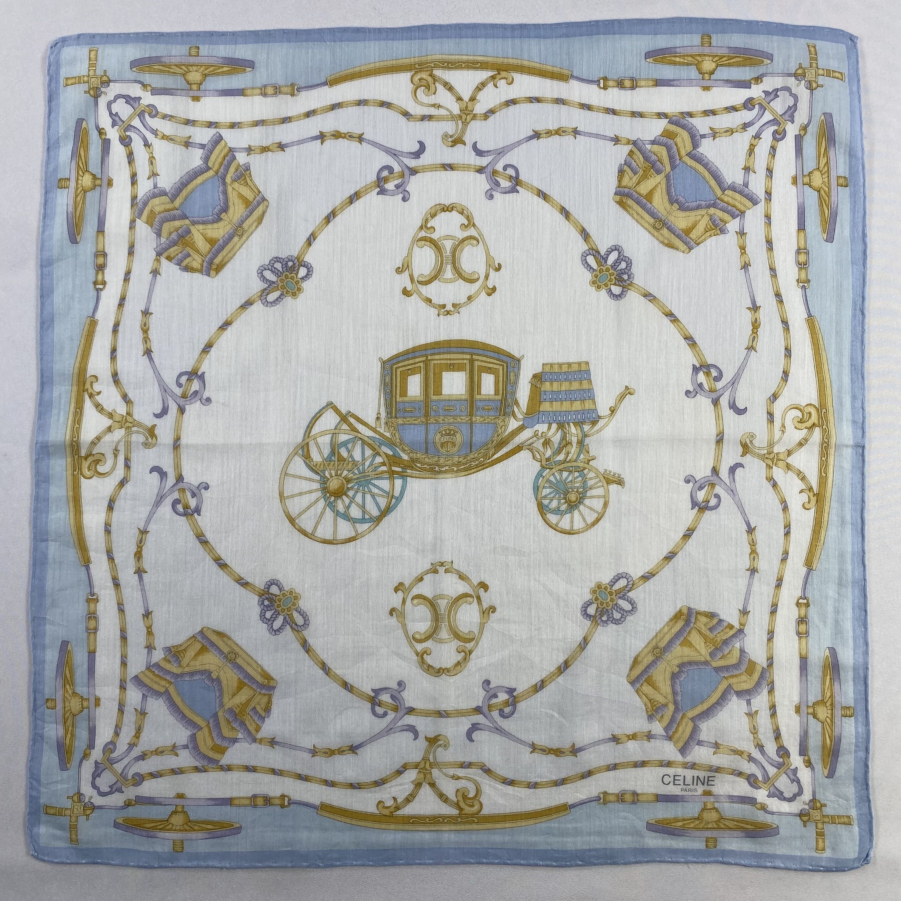 Celine × Vintage Celine Handkerchief / Neckerchief / Bandana-P1474 Size ONE SIZE - 1 Thumbnail