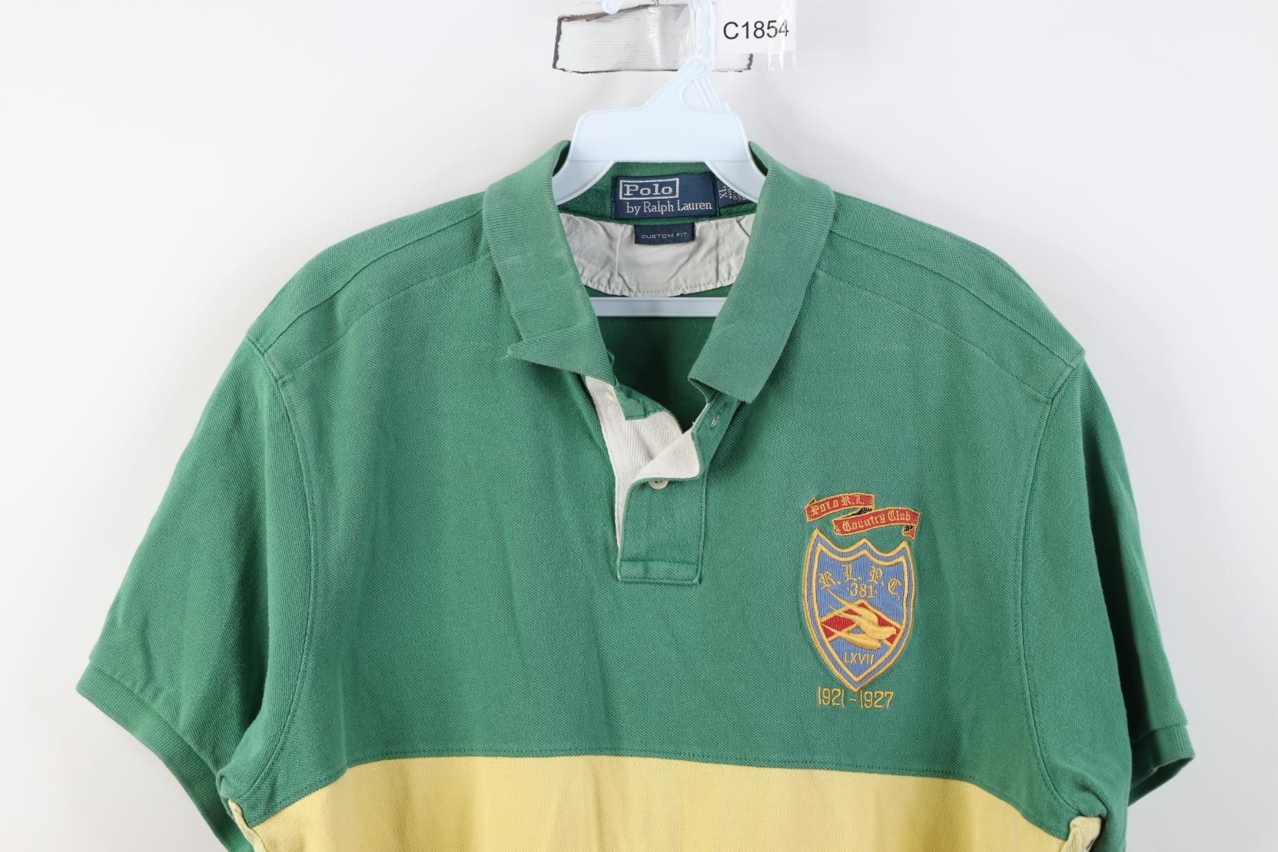 Polo Ralph Lauren Vintage 90s Y2K Ralph Lauren 1921-1927 Shield Polo Shirt Size US XL / EU 56 / 4 - 2 Thumbnail