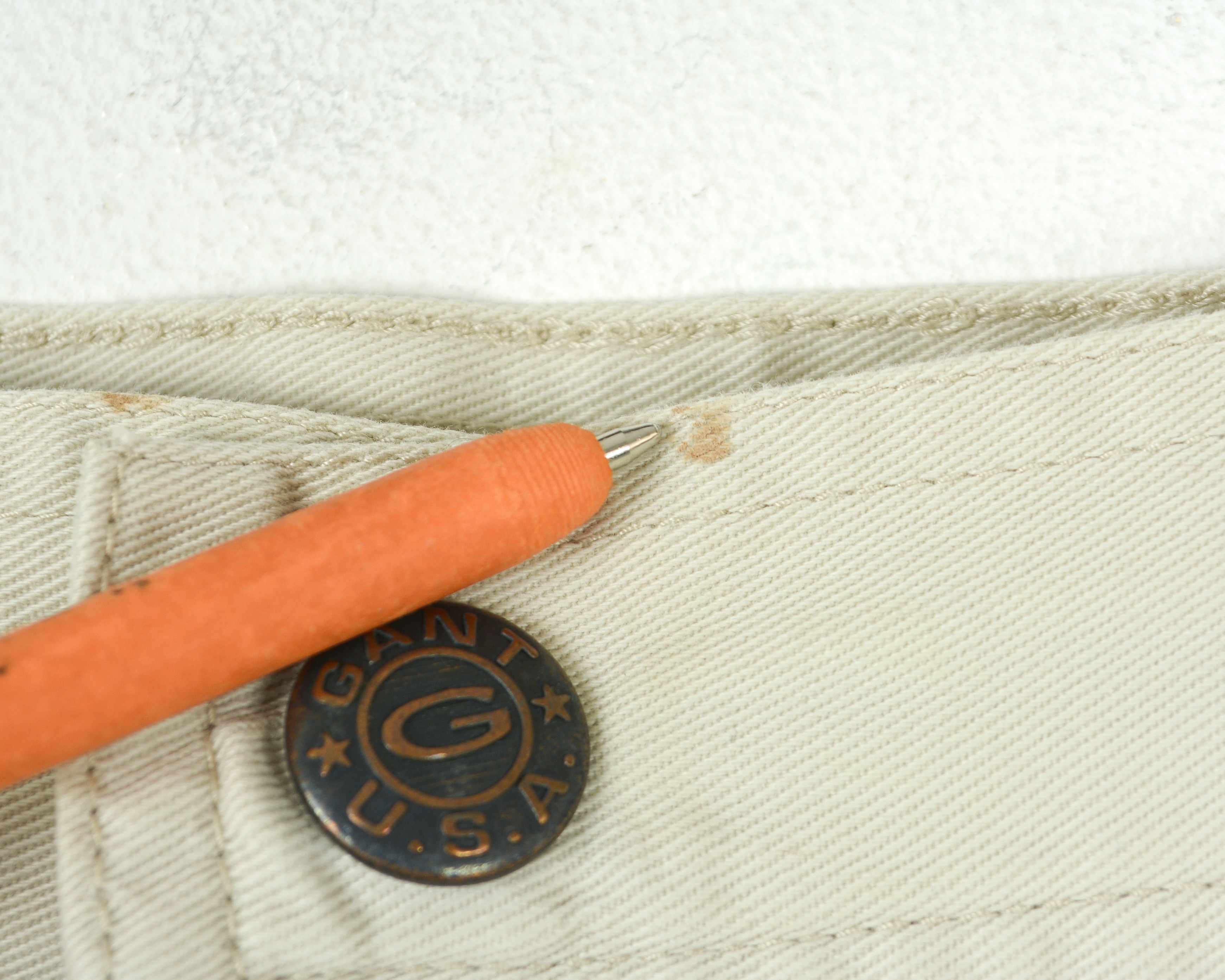 Gant Chino Bermuda Shorts Bottoms Summer Zip Stretch Waist Size US 34 / EU 50 - 4 Thumbnail