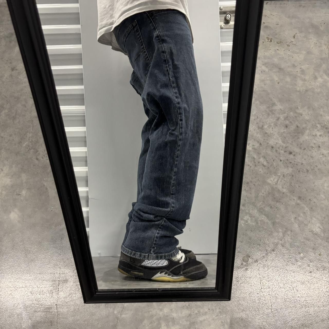 Japanese Brand × Vintage Crazy Vintage Y2K/2000s Grunge Dark Wash Essential Denim Jeans! Size US 34 / EU 50 - 2 Thumbnail