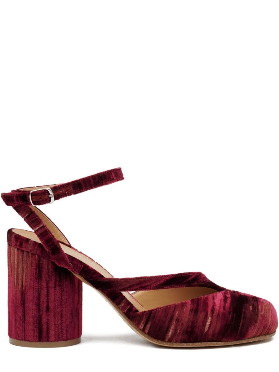 Maison Margiela MAISON MARGIELA TABI CHENILLE SANDAL - BORDEAUX (IT 36) Size US 6 / IT 36 - 1 Thumbnail