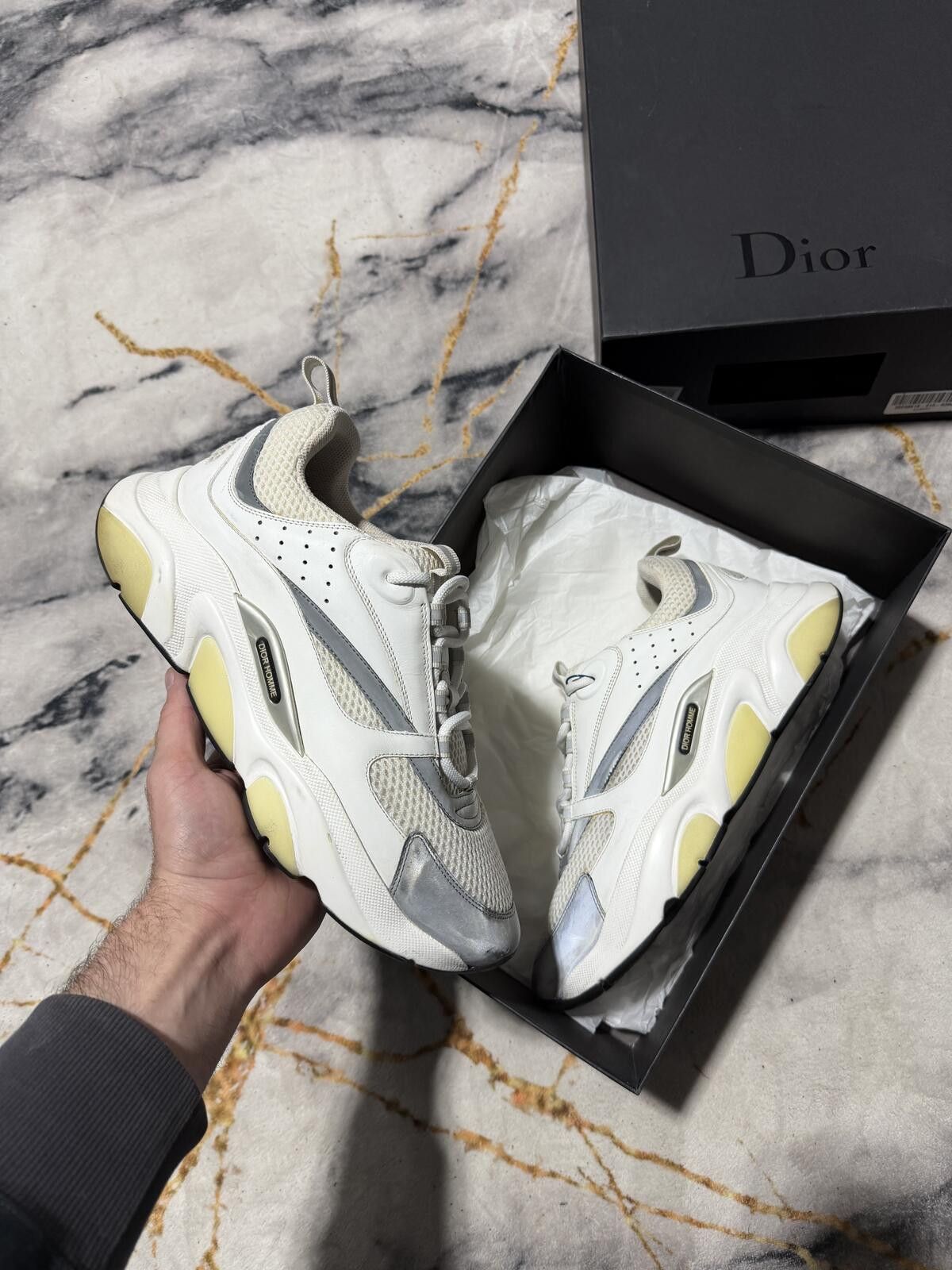 Dior Dior B22 Triple White Silver - Sz10US Size US 10 / EU 43 - 1 Thumbnail