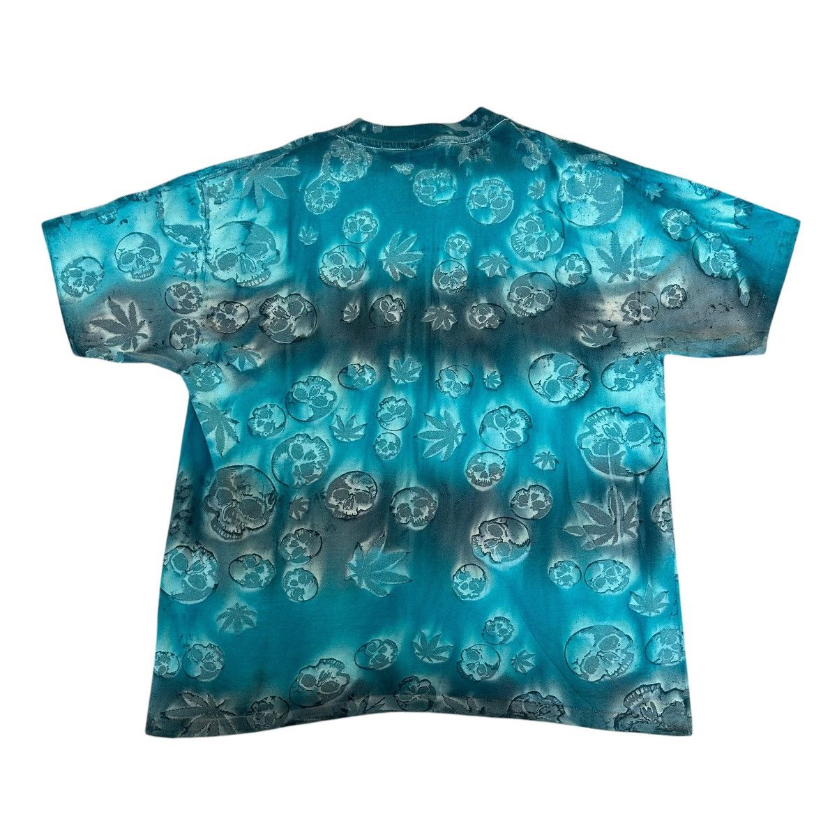 Hanes Vintage 1995 High Smiley Face all over print skulls shirt XL Size US XL / EU 56 / 4 - 5 Thumbnail