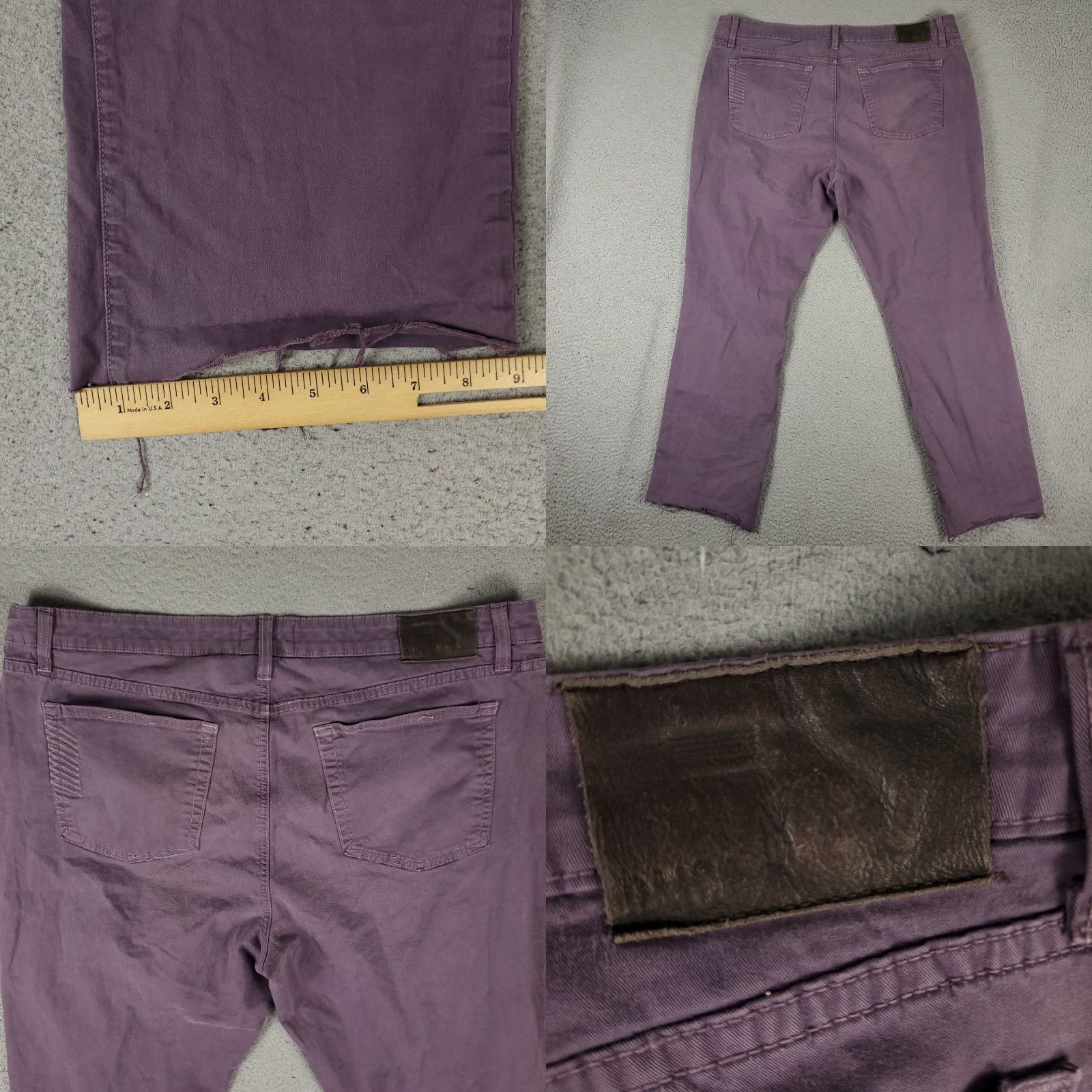 Paige Paige Jeans Mens 38x29 Gray Cut Off Straight Pants Regular Fit Size US 38 / EU 54 - 8 Thumbnail