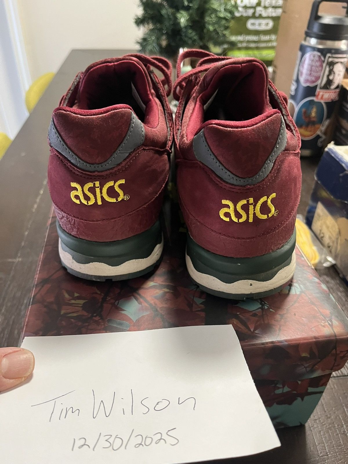 Asics Asics GLV x The Good Will Out “Koyo” Burgundy Black Yellow Size US 13 / EU 46 - 4 Thumbnail