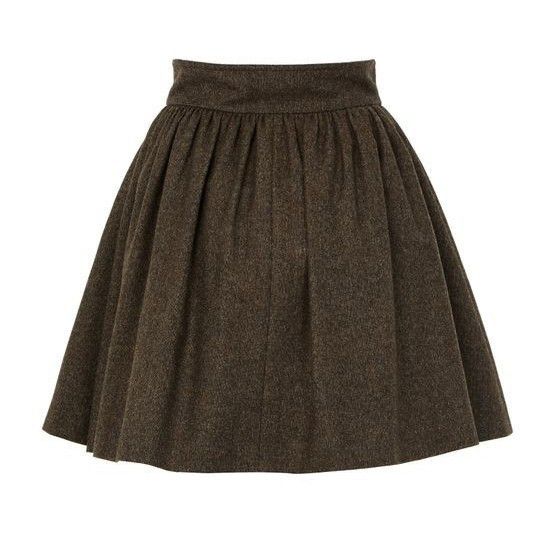 Max Mara MAX MARA Bernini Mini Brown Wool Skirt New & Authentic (Wome Size 25" / US 0 / IT 36 - 2 Thumbnail