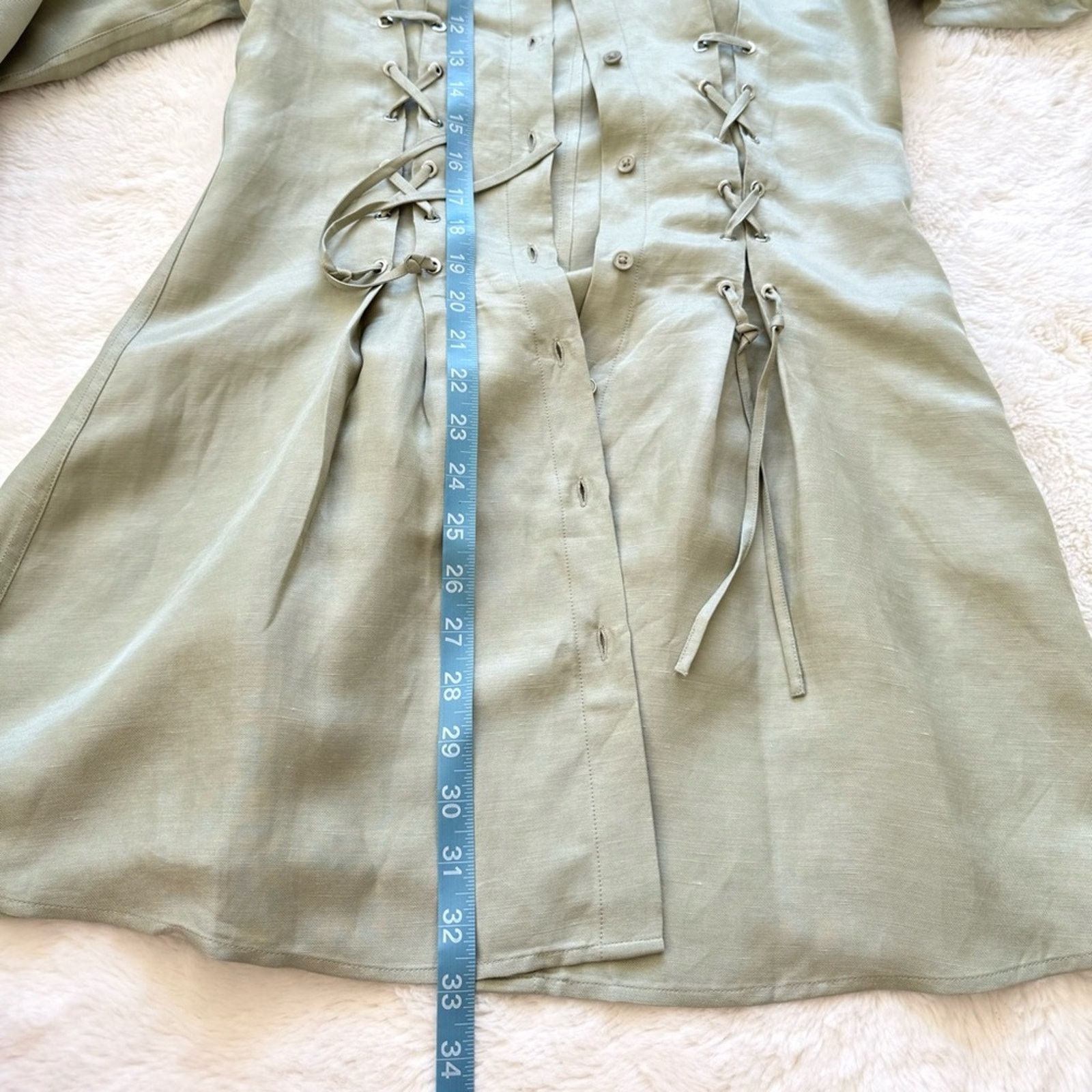 The Kooples NWT!!! The Kooples women linen shirt dress size 1 or M 465$ Size M / US 6-8 / IT 42-44 - 10 Thumbnail