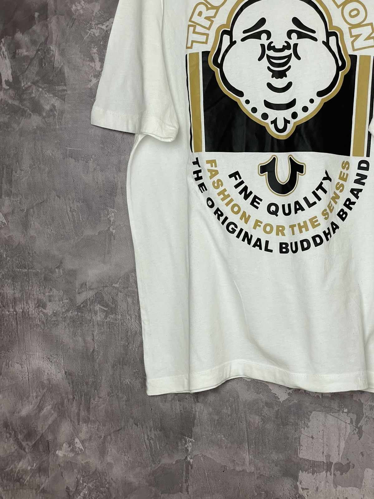 Japanese Brand × Rap Tees × True Religion Vintage 2000s True Religion Buddha Graphic T Shirt Size US XL / EU 56 / 4 - 5 Thumbnail