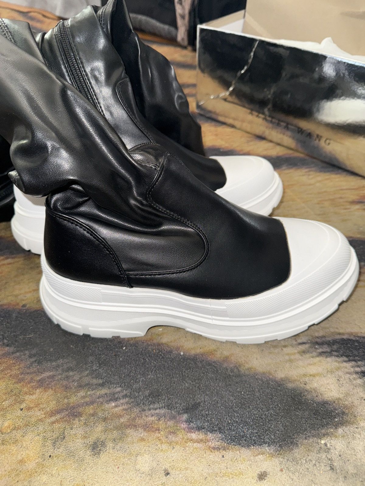 Alexander Wang Alex Wangs Woman’s Black Boots Size US 7.5 / IT 37.5 - 2 Thumbnail