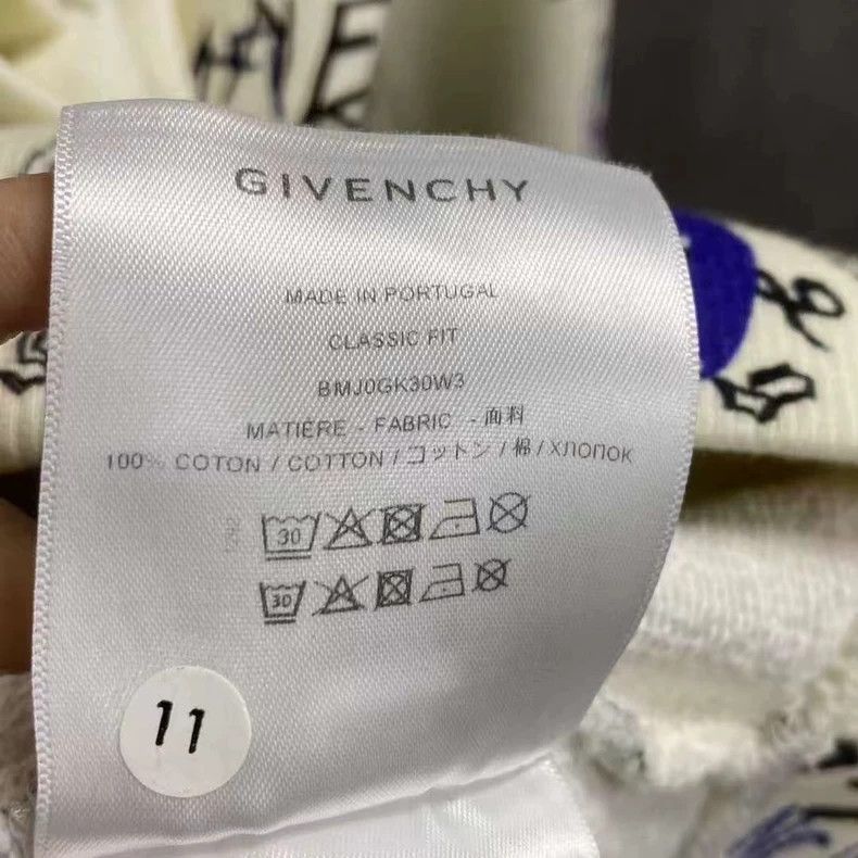 Givenchy Givenchy Beige Graffiti Pattern Logo Hoodie Size US M / EU 48-50 / 2 - 3 Thumbnail