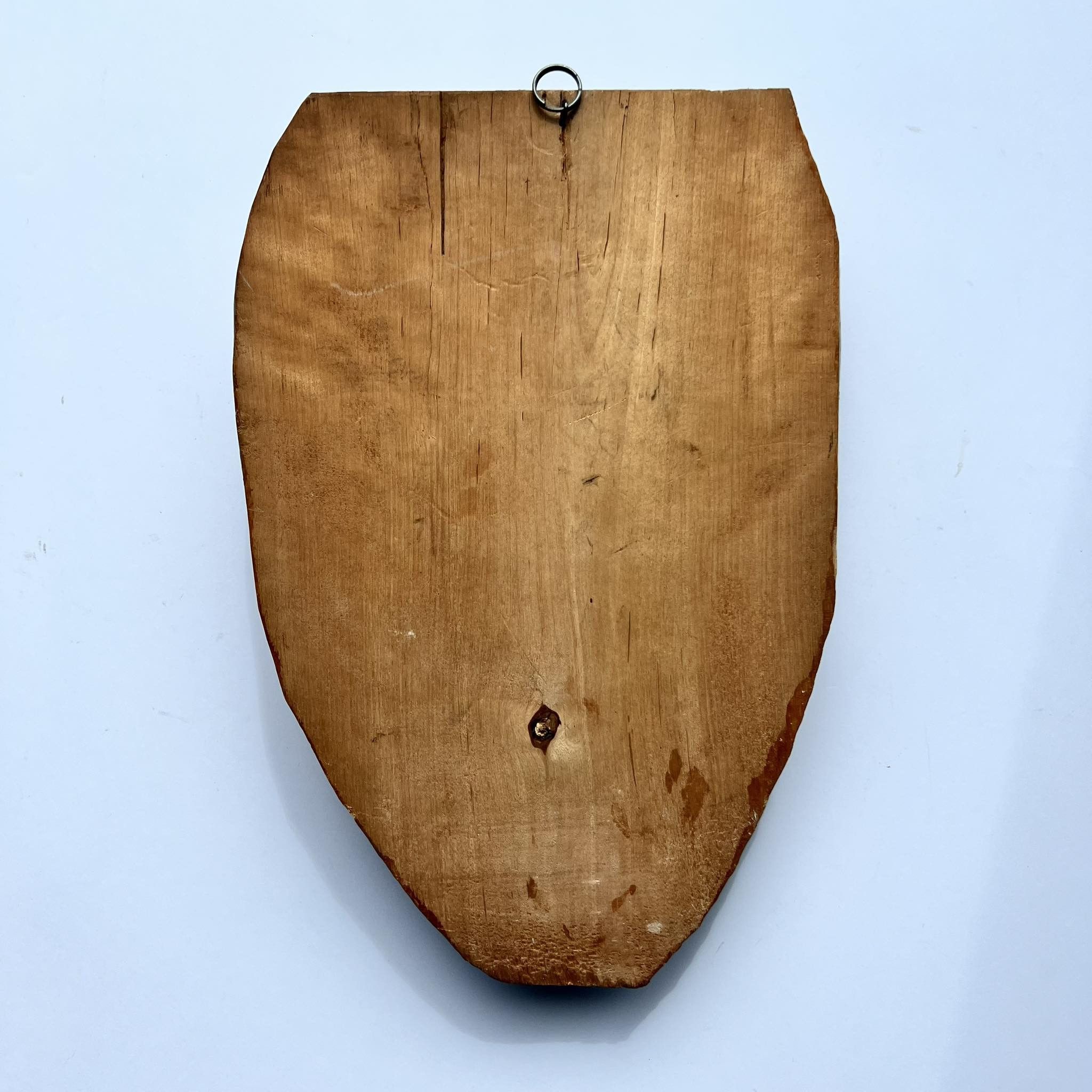 Handmade Vintage African Hand Carved Wall Plaque Mask Wood UFO Size ONE SIZE - 4 Thumbnail