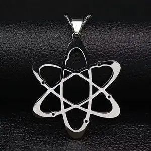 HyperDenim Atom Chain Molecule Silver Science Big Bang Jewelry Necklace Size ONE SIZE - 3 Thumbnail