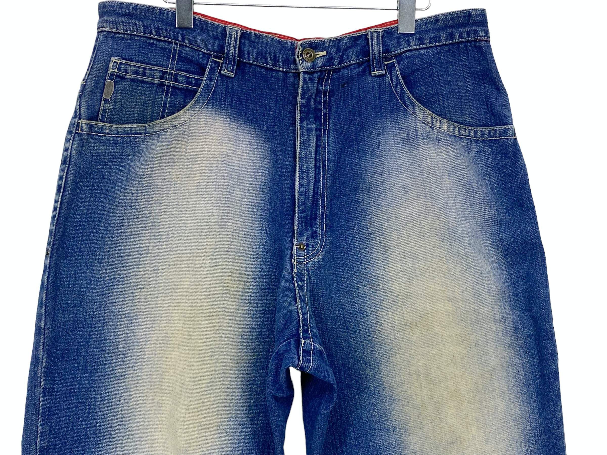 Japanese Brand Raw Blue Baggy Jeans Jeans Hip Hop Denim Size US 38 / EU 54 - 3 Thumbnail