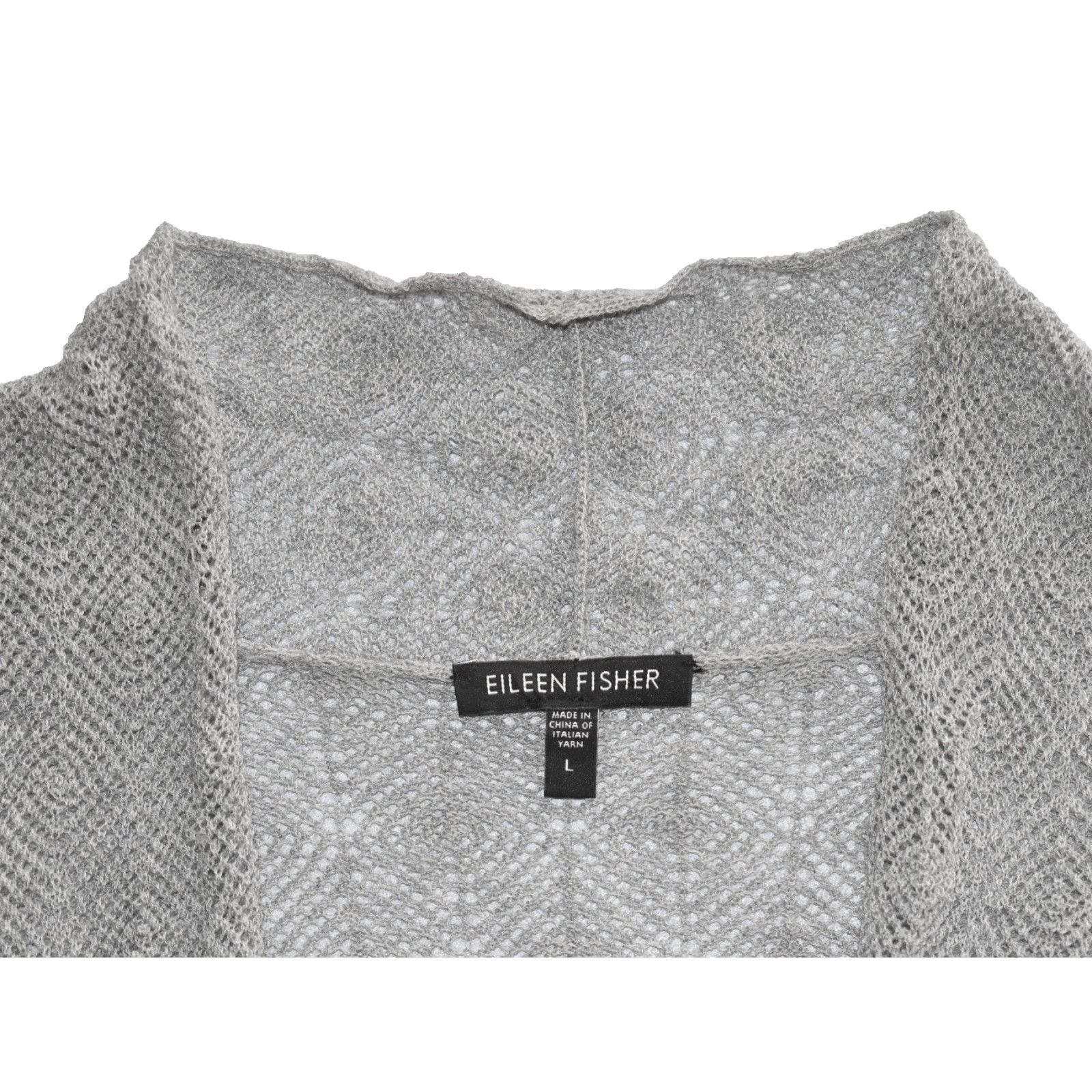 Eileen Fisher EILEEN FISHER Wool Knit Open Front Long Cardigan Sweater L Size L / US 10 / IT 46 - 5 Thumbnail