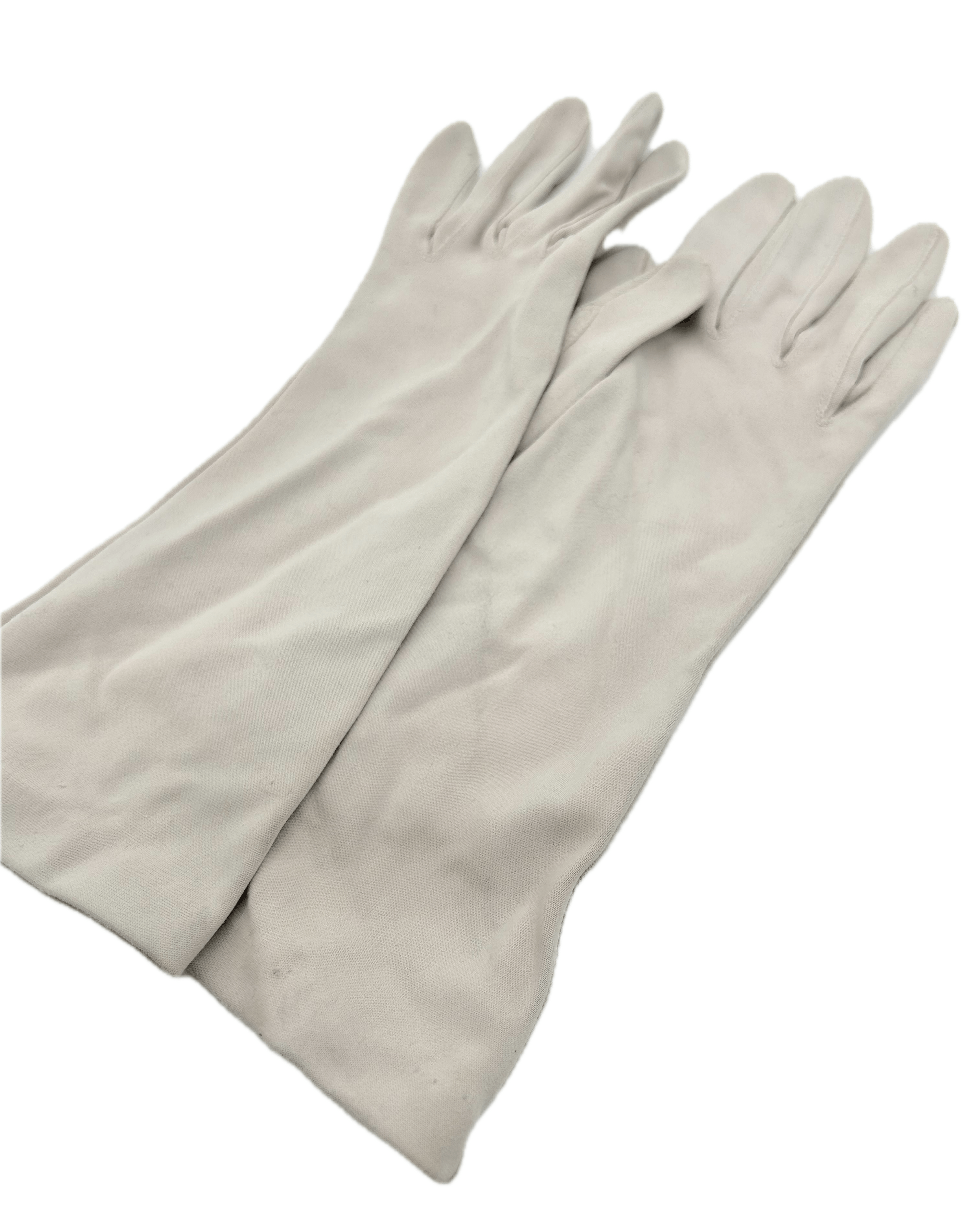 Vintage 1950's Pale Gray Gloves Size ONE SIZE - 3 Thumbnail