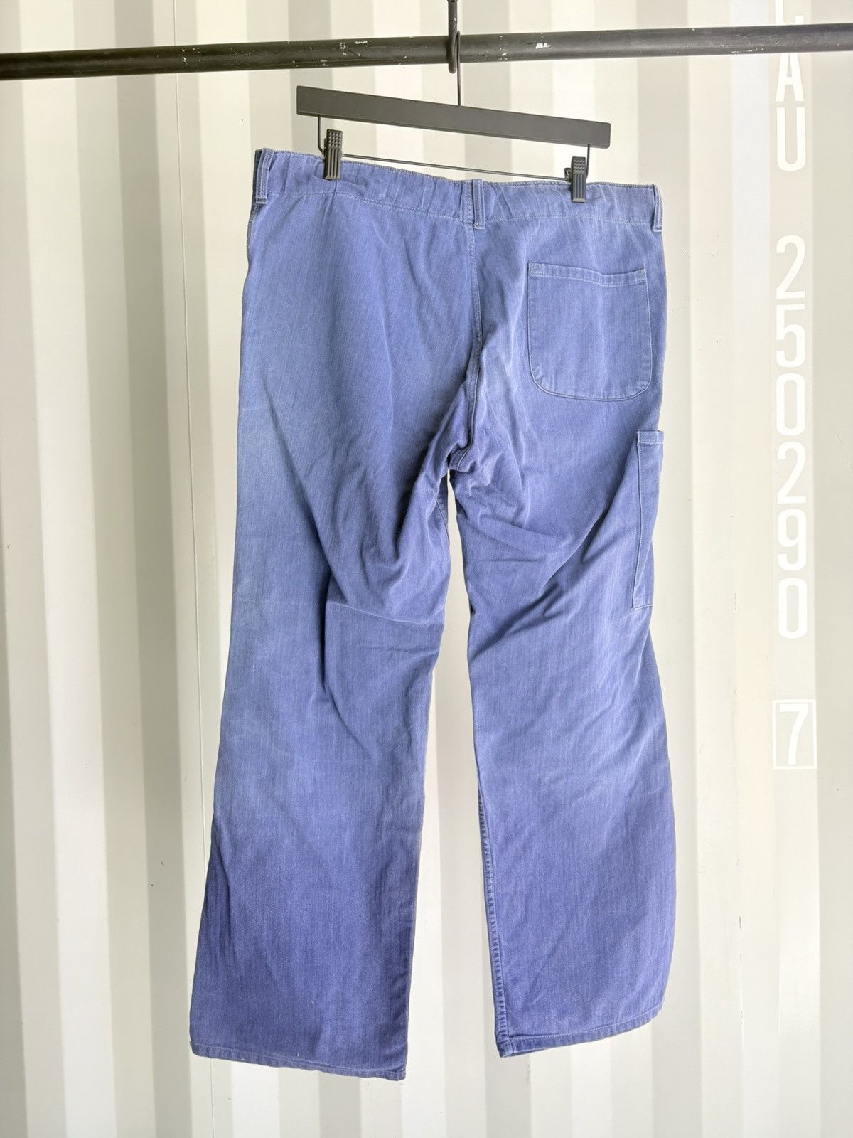 Vintage Thrashed French Chore Pants Distressed Faded ERD Grunge Size US 36 / EU 52 - 3 Thumbnail