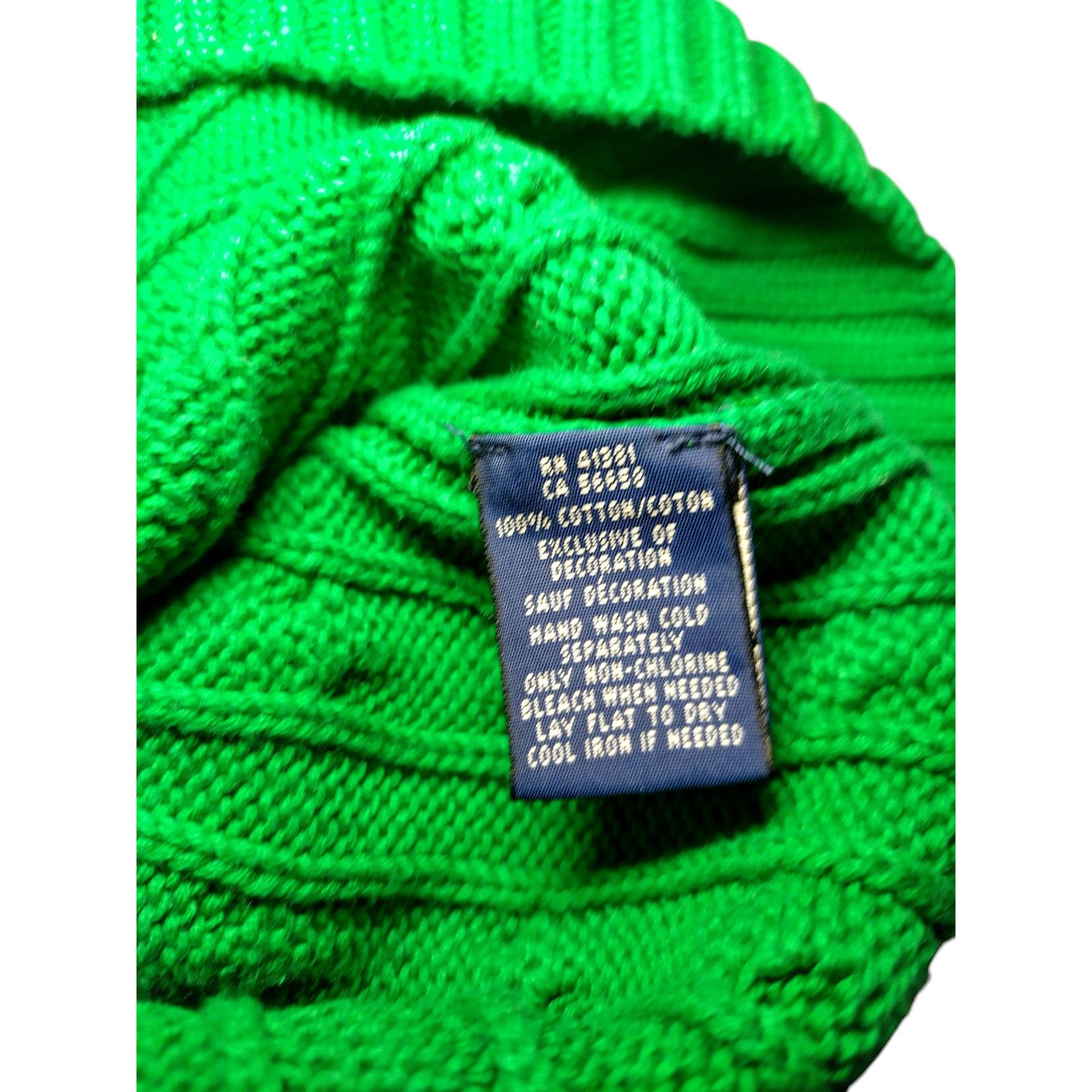 Ralph Lauren Ralph Lauren Sweater Women's Sz Lg Long Sleeve Cable Knit Size L / US 10 / IT 46 - 11 Thumbnail