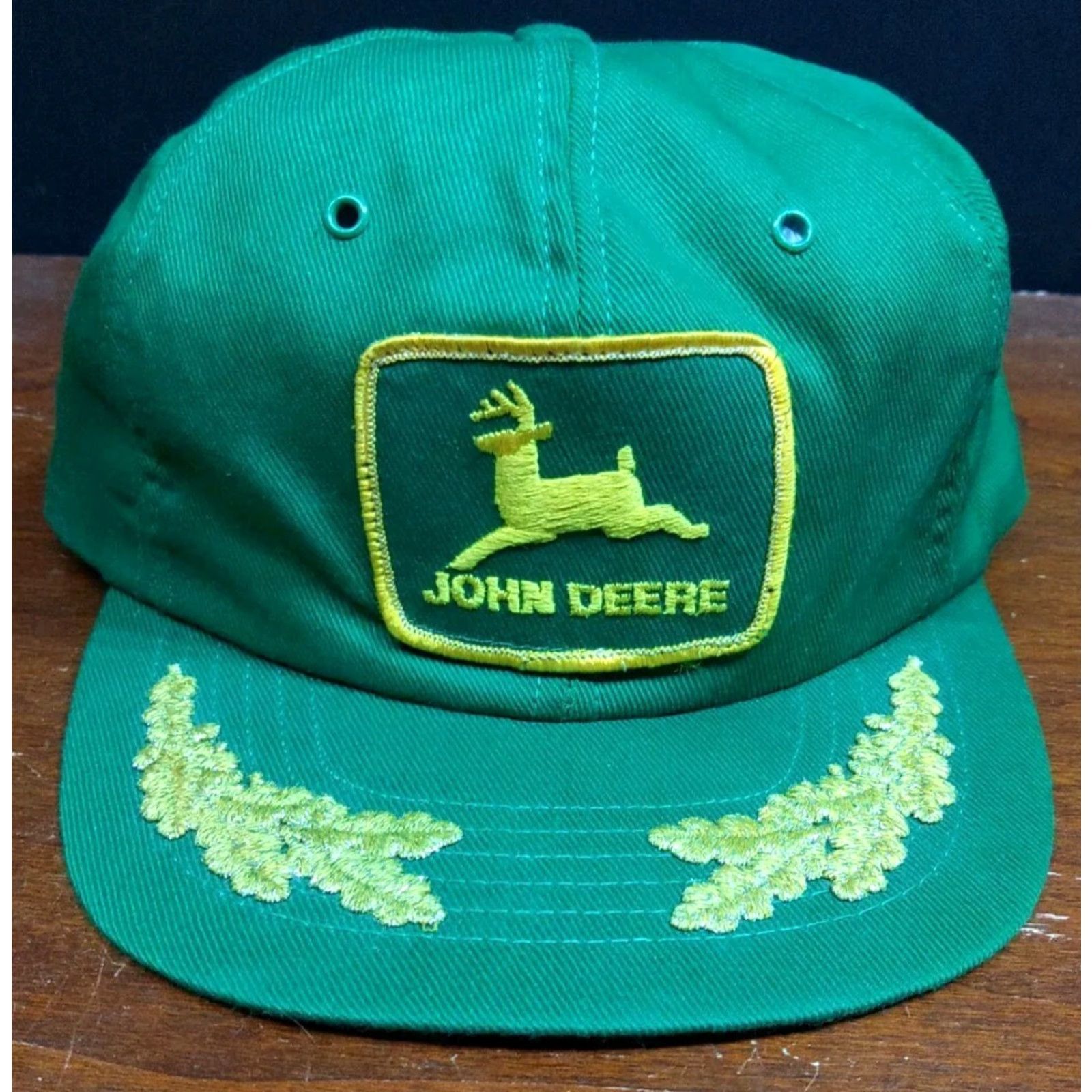 John Deere VINTAGE Swingster John Deere Green Hat Cap Big Patch Trucker Snapback USA Farm 70s 80s Unisex Adults Hat Size ONE SIZE - 2 Thumbnail