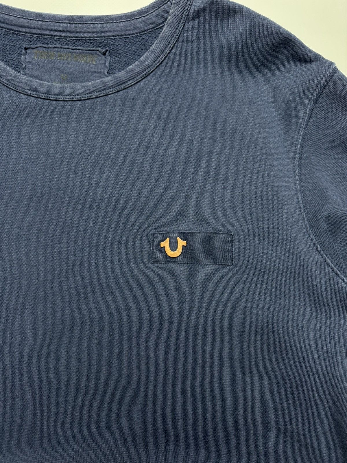 True Religion True Religion Horseshoe Logo Crewneck Sweatshirt – Navy Blue Size US L / EU 52-54 / 3 - 2 Thumbnail