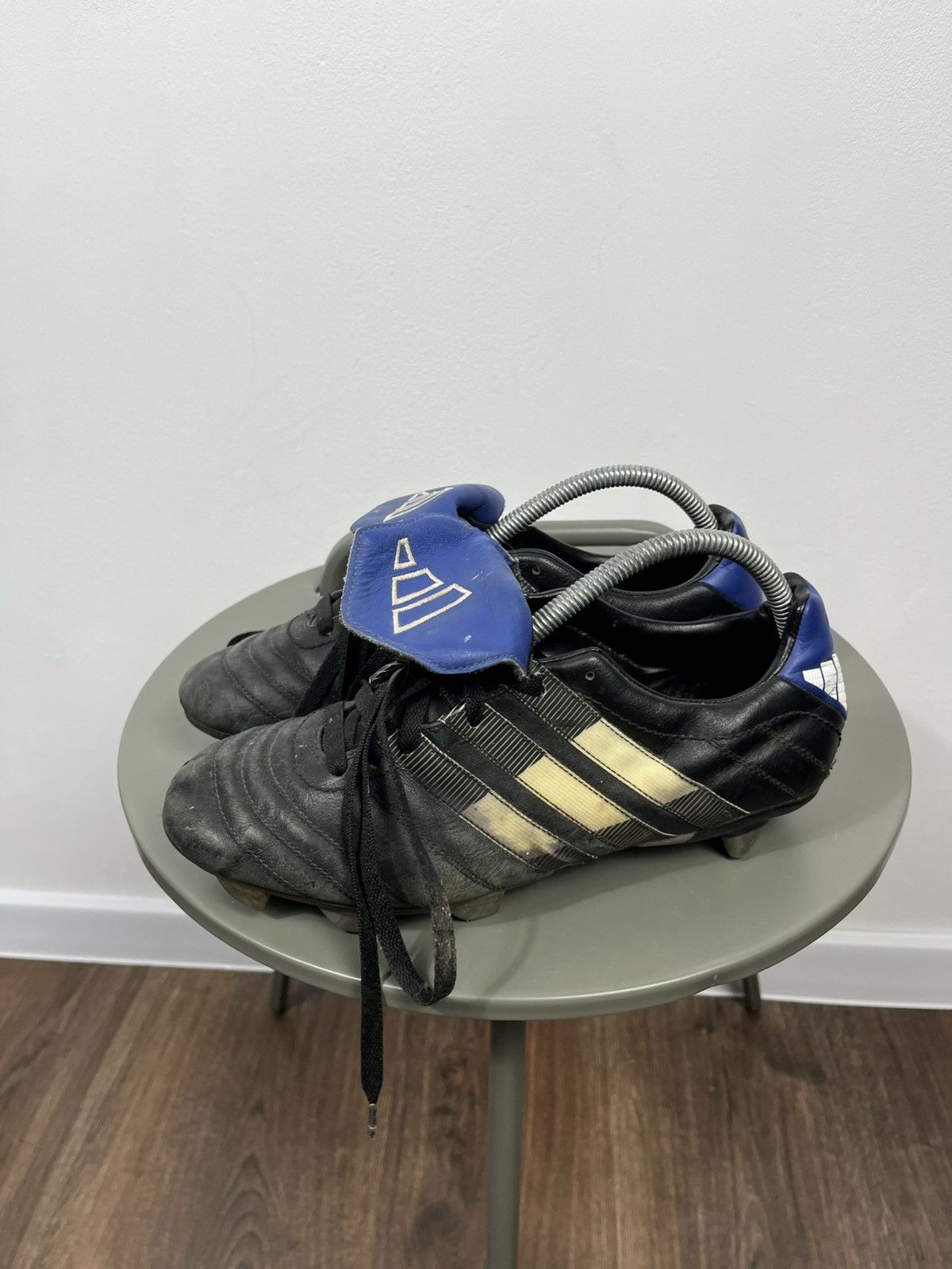 Adidas Vintage adidas Football Boots Cleats Black Blue EU 42 Size US 9 / EU 42 - 5 Thumbnail
