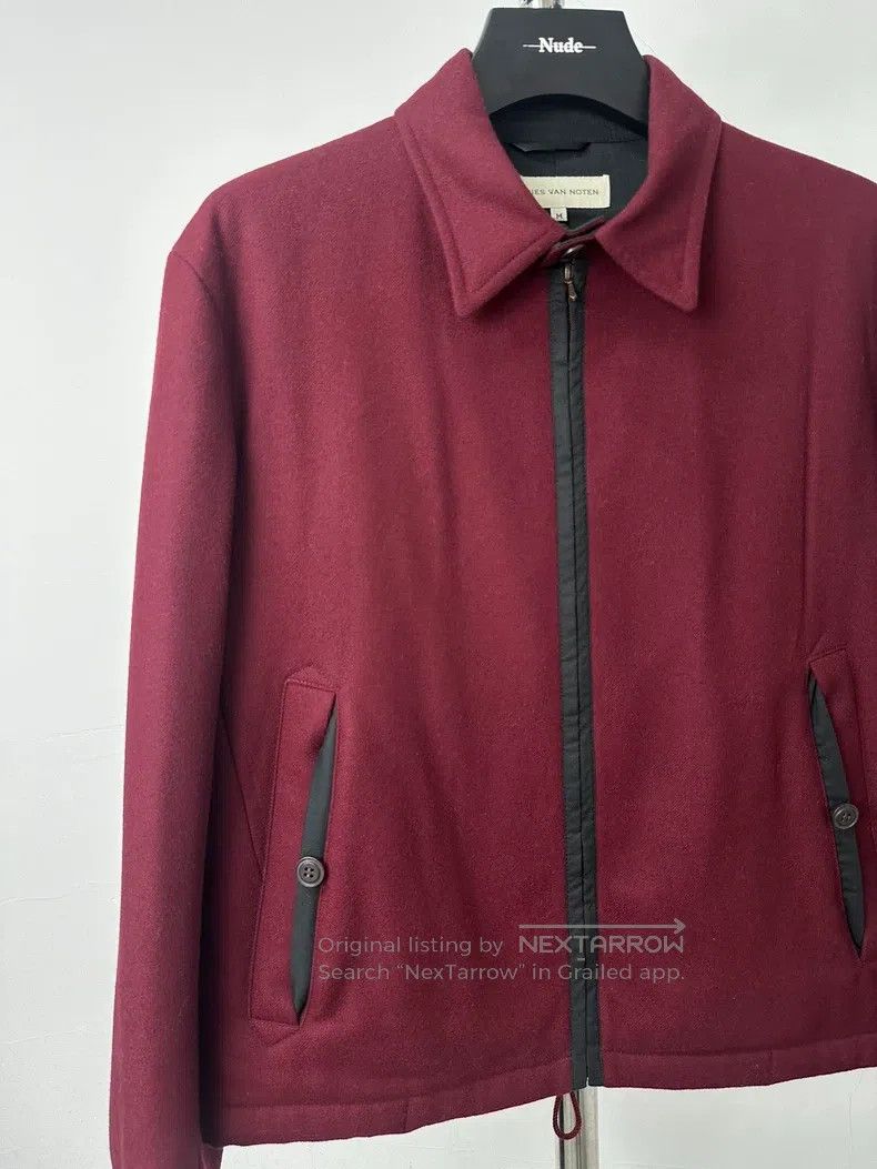 Dries Van Noten DRIES VAN NOTEN Boston Red Wool Jacket Size L / US 10 / IT 46 - 3 Thumbnail