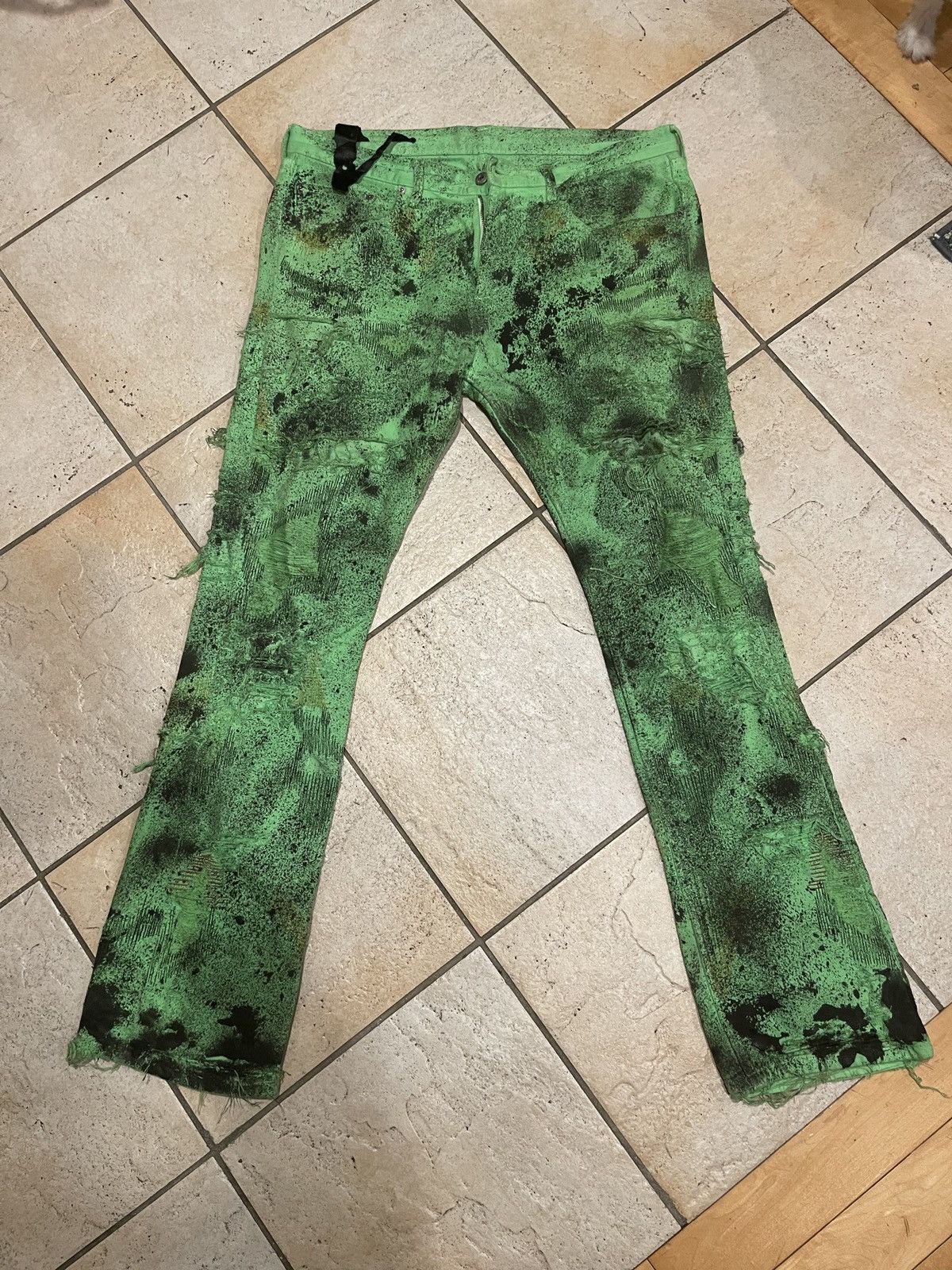 Vlone Vlone Scab Green Splatter Bari Personal | Grailed