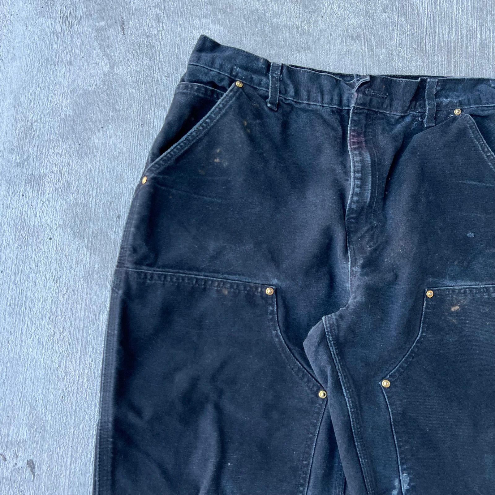 Carhartt × Vintage Carhartt faded black double knee work wear carpenter pants Size US 30 / EU 46 - 3 Thumbnail