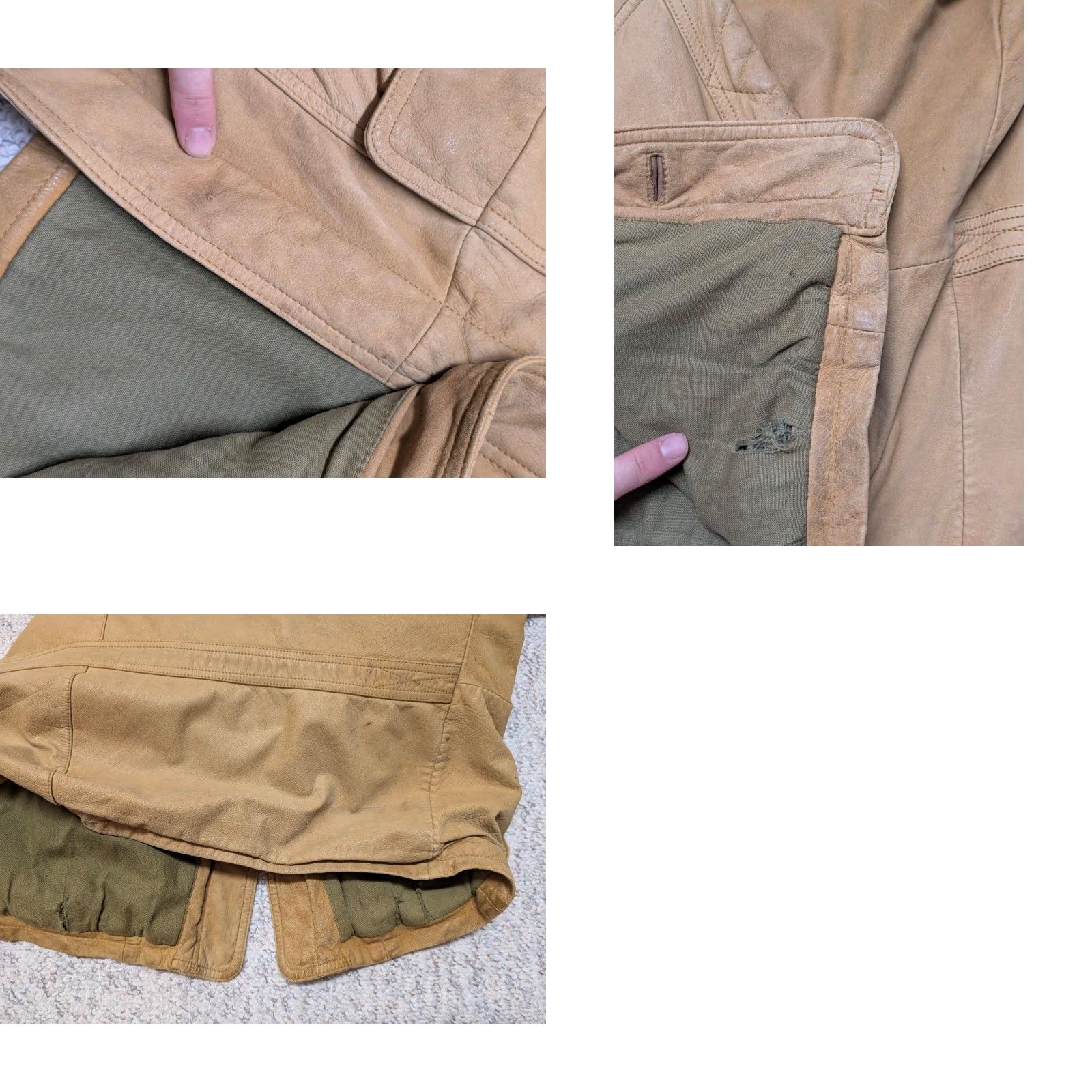 Eddie Bauer VINTAGE Eddie Bauer Field Coat Men's Leather 44 Brown broke-in patina 44 chest 44 in 44 Mens Size US L / EU 52-54 / 3 - 9 Thumbnail
