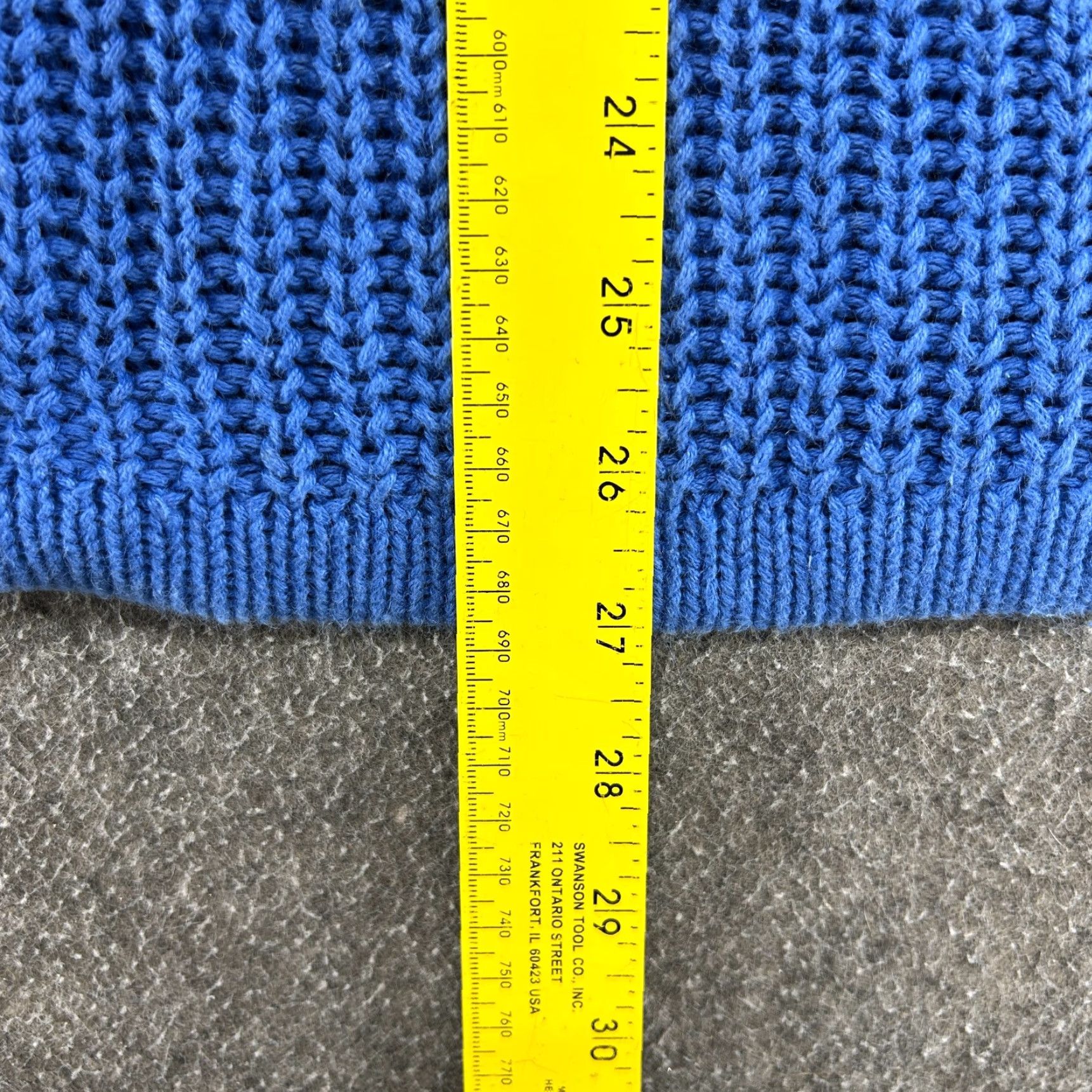 Vintage VINTAGE Honors Sweater Womens L Blue Cable Knit Mock Pullover 90s 80s Size L / US 10 / IT 46 - 7 Thumbnail