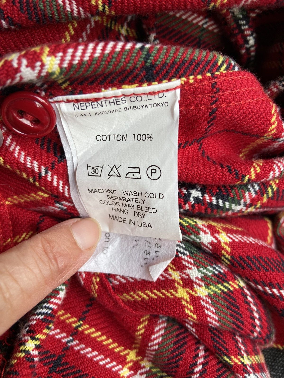 Engineered Garments Nepenthes Engineered Garments Plaid Flannel Work Shirt Size US XL / EU 56 / 4 - 8 Thumbnail
