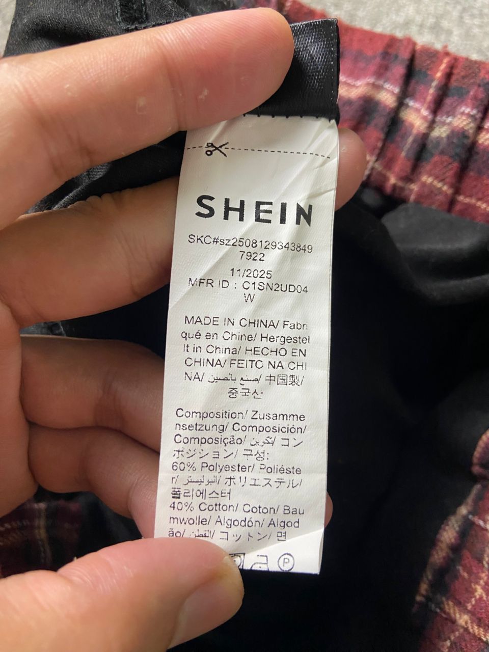 Shein SHEIN Icon Asymmetrical Ruffles Plaid Mini Skirt (201) Size 26" / US 2 / IT 38 - 6 Thumbnail