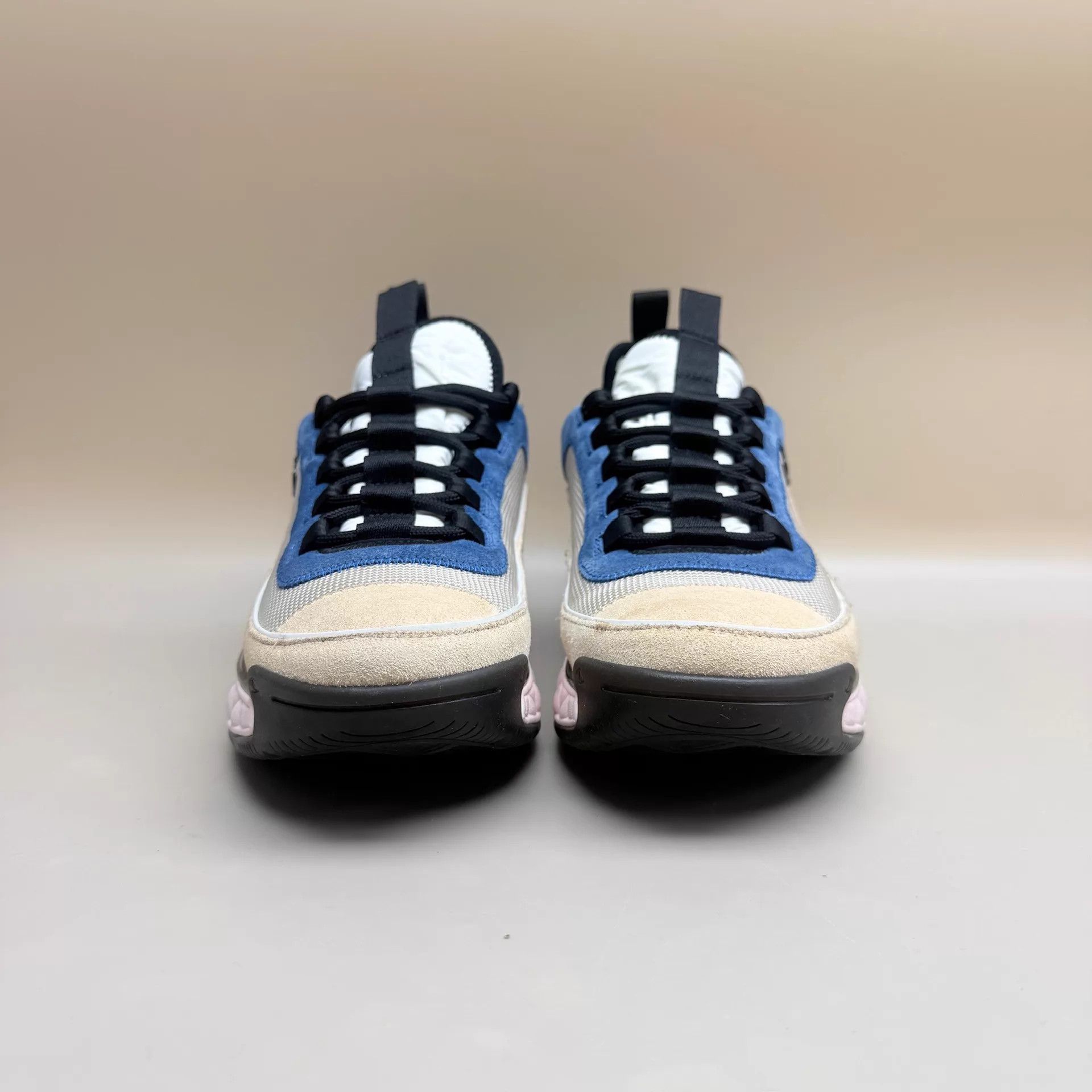 Chanel CHANEL Blue & Pink CC Platform Sneakers 38 EUR 99 New Size US 7.5 / IT 37.5 - 2 Thumbnail