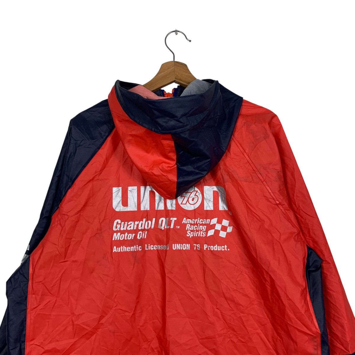 Japanese Brand Union 76 Racing Hooded Windbreaker Jacket Size US XXL / EU 58 / 5 - 8 Thumbnail