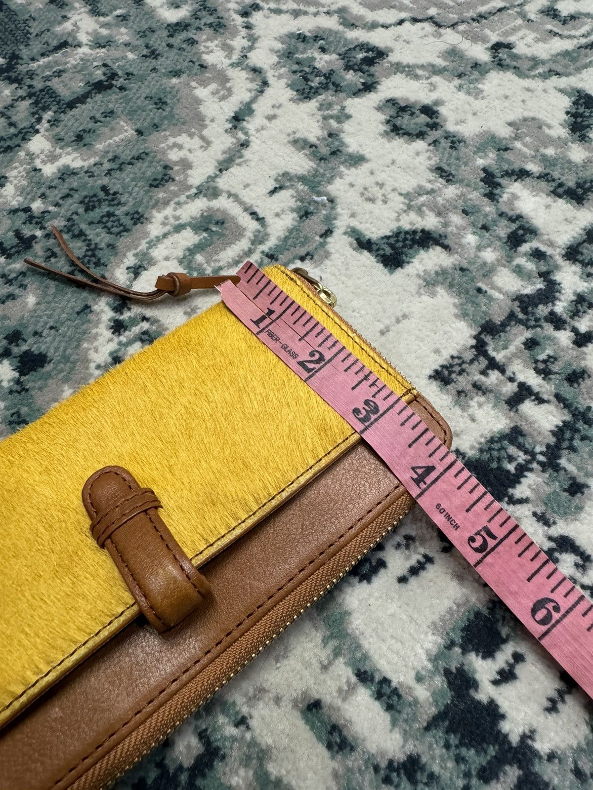 Issey Miyake × Japanese Brand × Leather ZUCCHERO FILATO CALF BODY HAIR WALLET BAG Size ONE SIZE - 4 Thumbnail