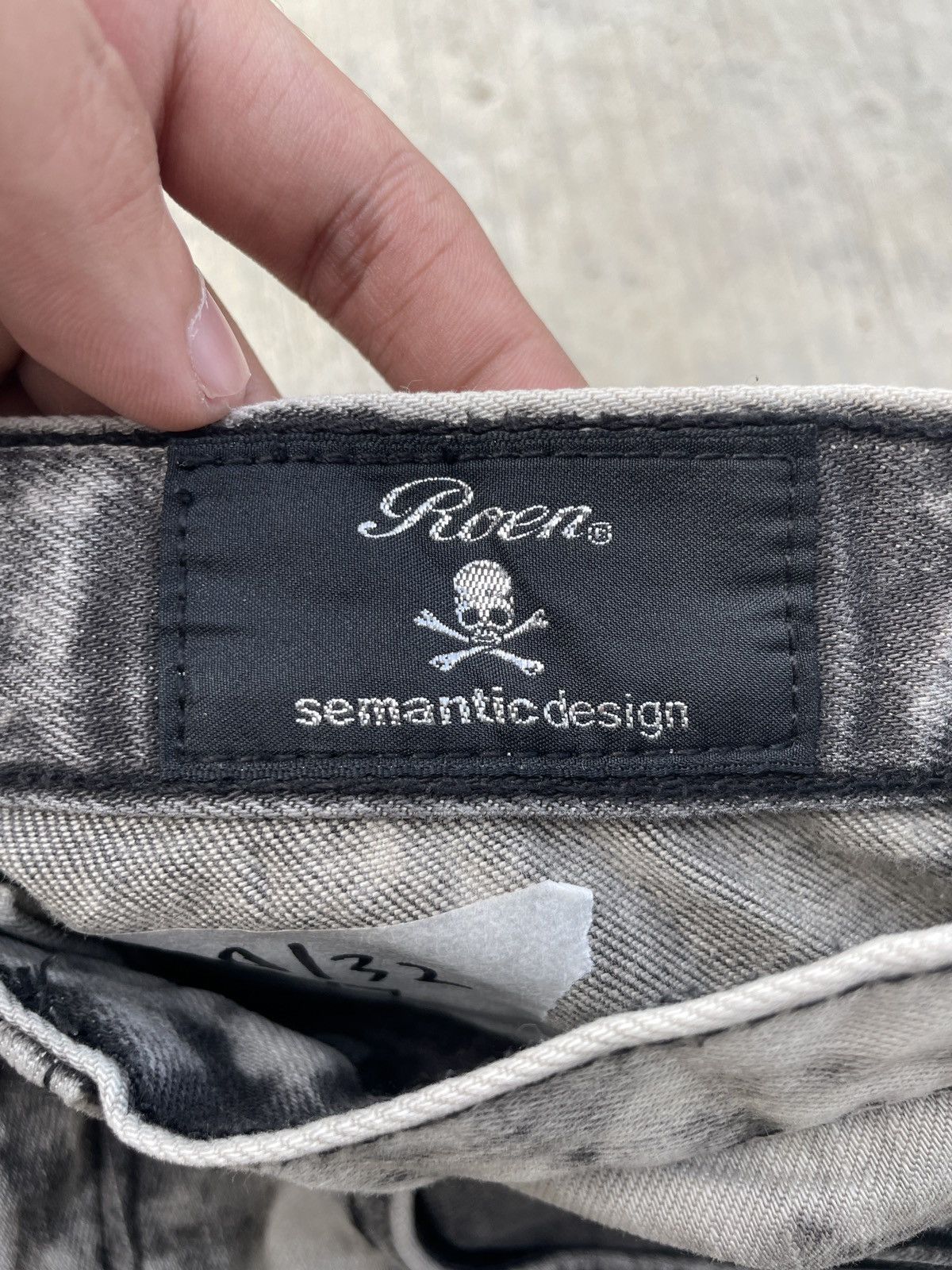 Japanese Brand 💥RARE💥ROEN X SEMANTIC DESIGN DISTRESSED PUNK ARCHIVE Size US 29 - 4 Thumbnail