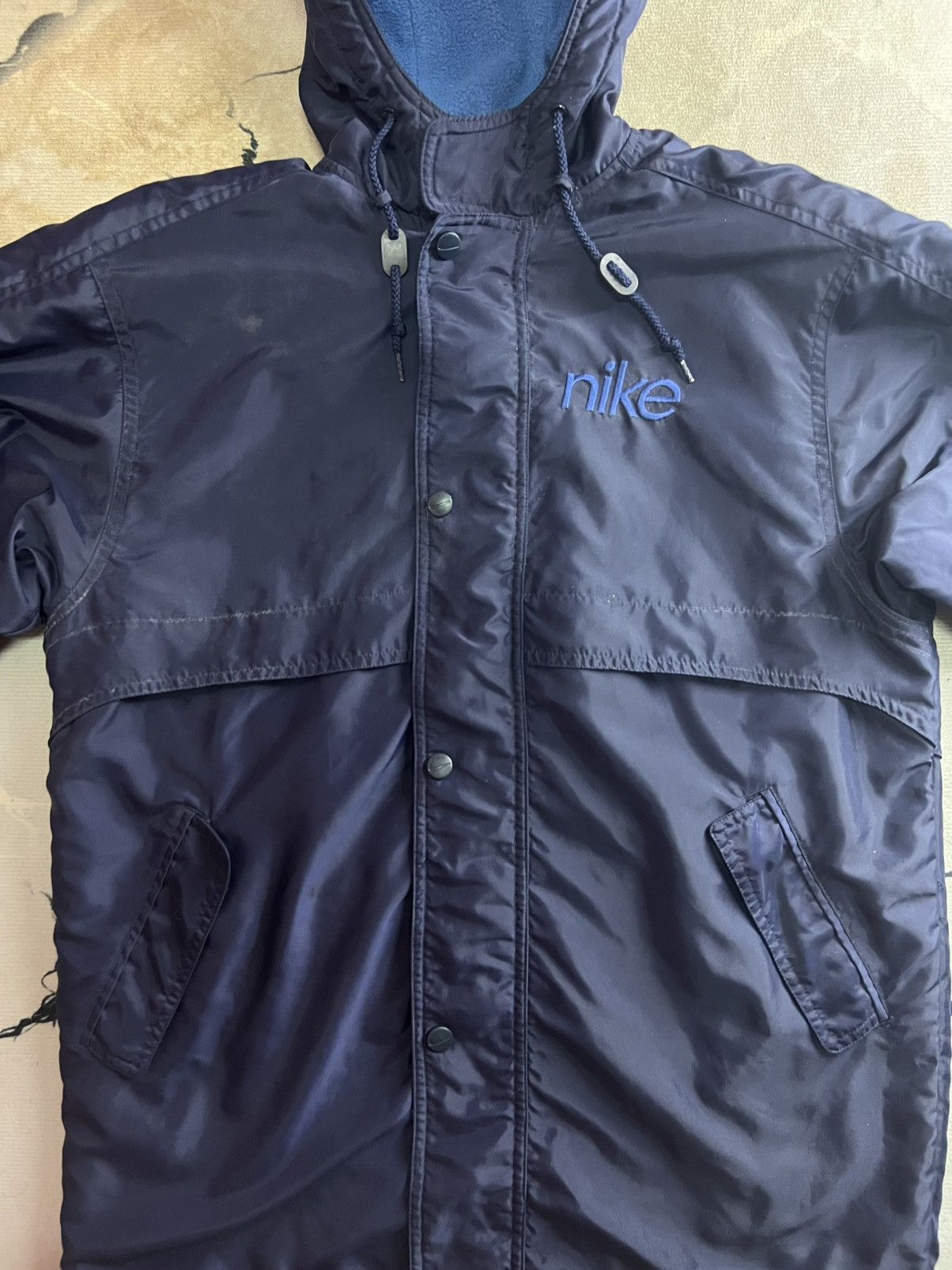 Nike × Vintage Vintage Nike Hoodie Back Swoosh Size US S / EU 44-46 / 1 - 2 Thumbnail