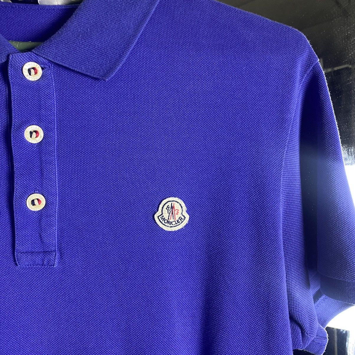 Moncler Polo Moncler Maglia T-shirt Vintage Size M Blue Size US M / EU 48-50 / 2 - 3 Thumbnail