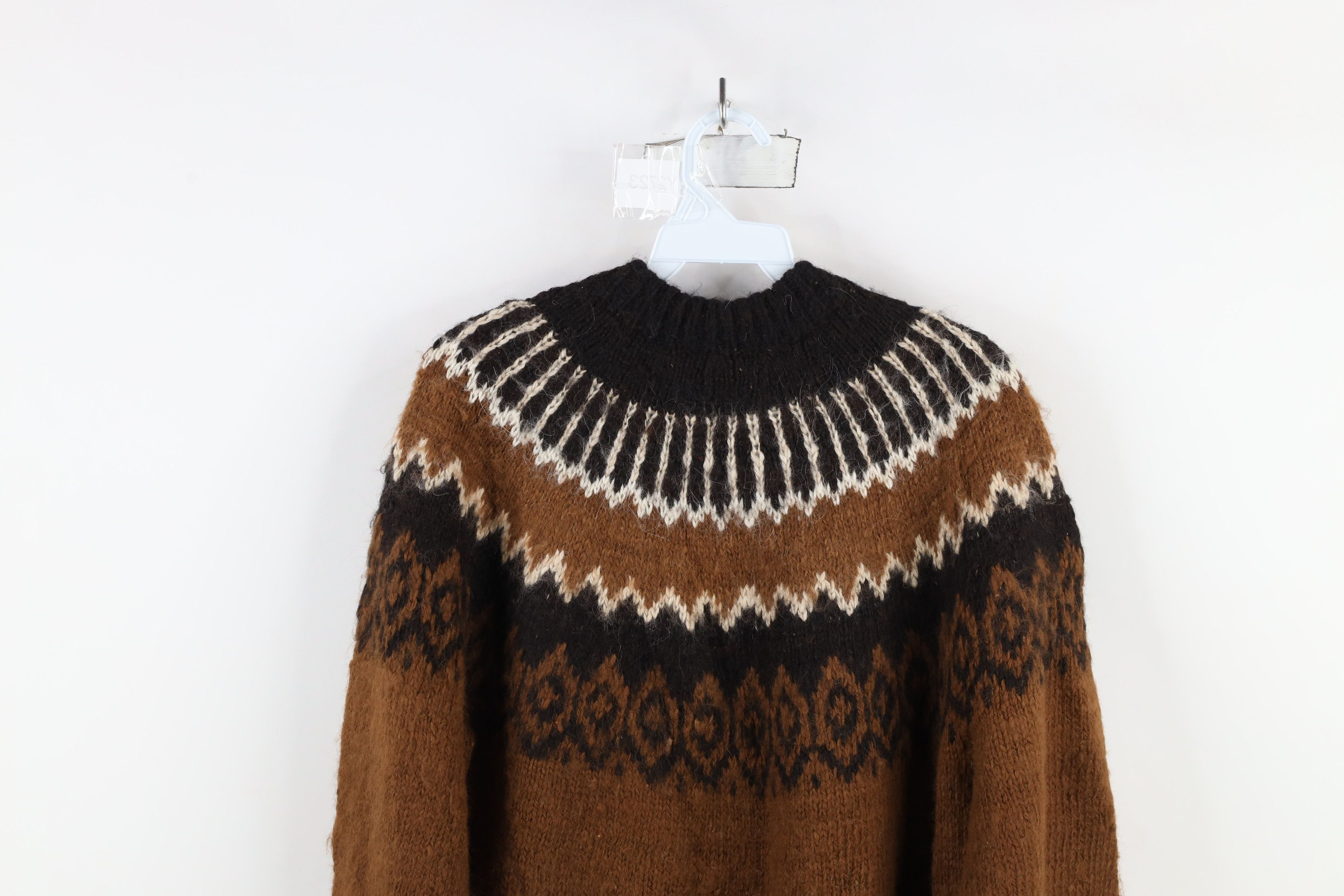 Vintage Vintage 90s Streetwear Alpaca Wool Knit Crewneck Sweater Size XL / US 12-14 / IT 48-50 - 11 Thumbnail