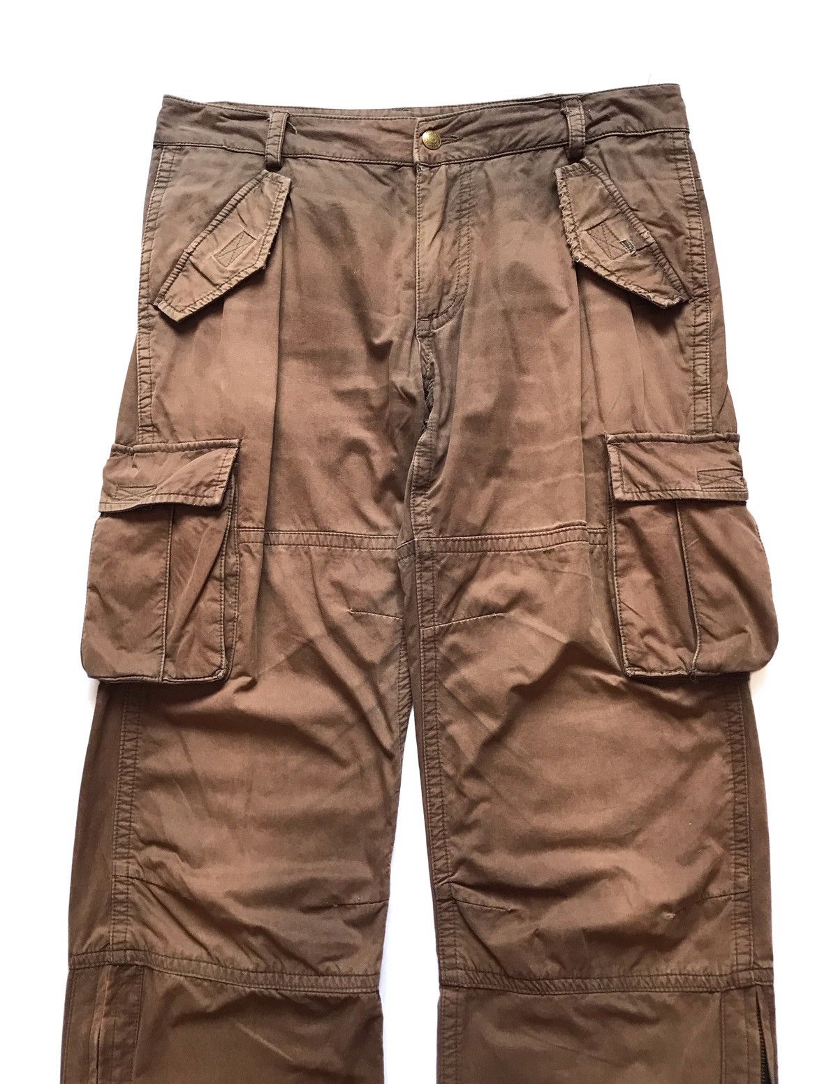 Katharine Hamnett London HAMNETT CARGO ANKLE ZIP TROUSER PANTS Size US 34 / EU 50 - 2 Thumbnail
