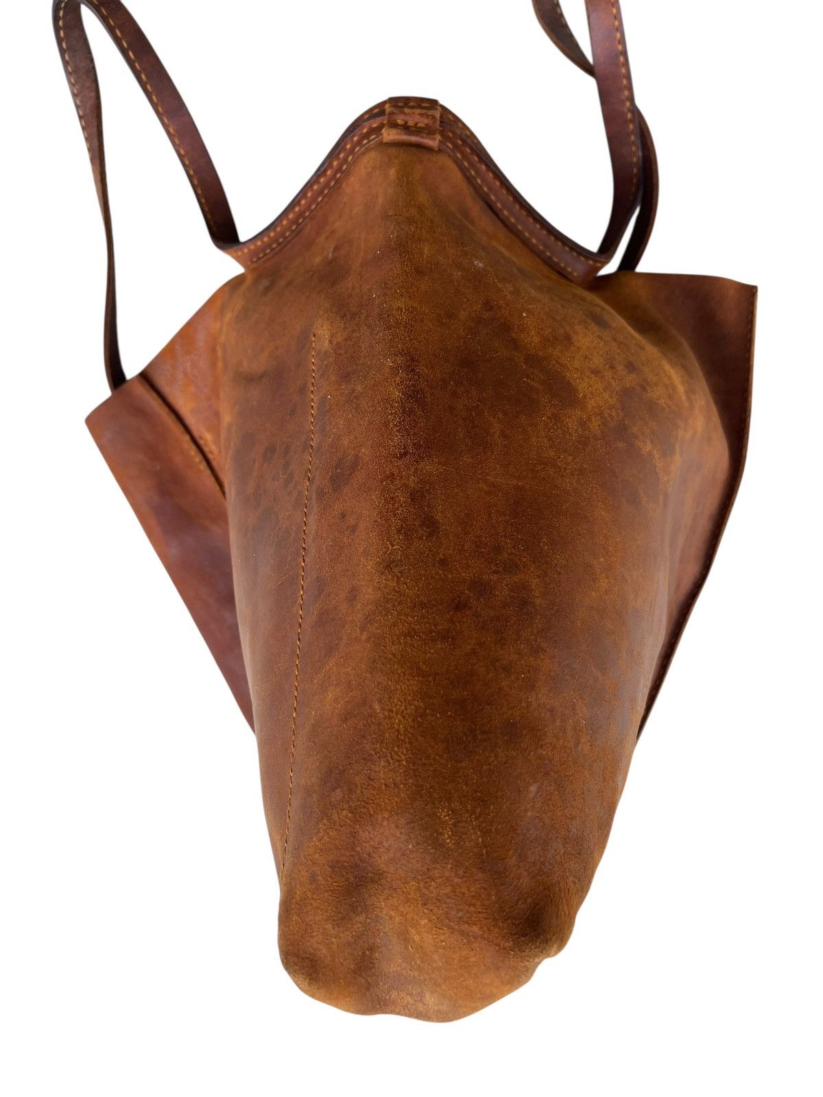 Leather Distressed Patina Leather Tote Bag GUATE Japan Size ONE SIZE - 15 Thumbnail