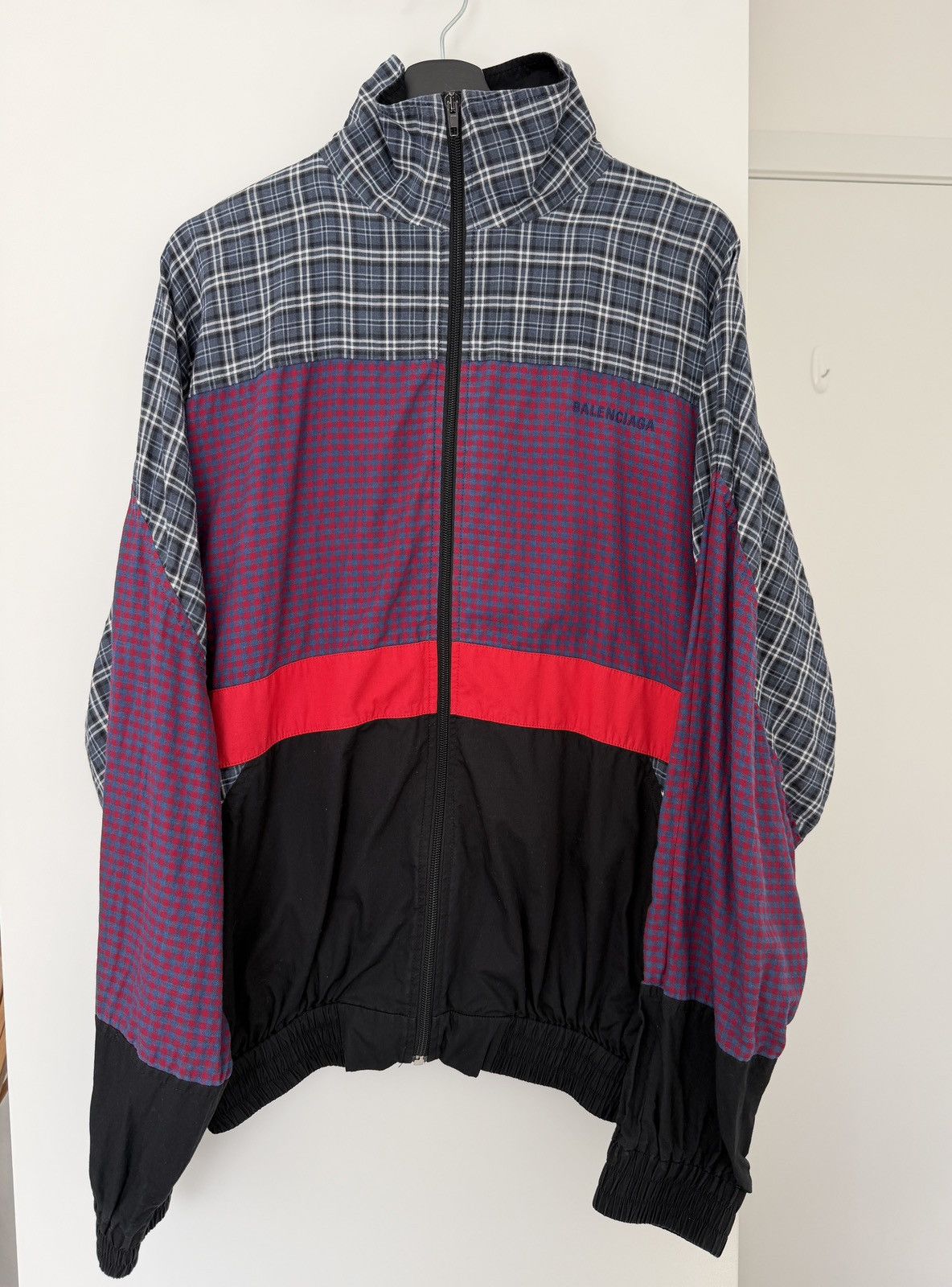 Balenciaga BALENCIAGA Multicolor Plaid windbreaker tracksuit jacket Size US S / EU 44-46 / 1 - 2 Thumbnail