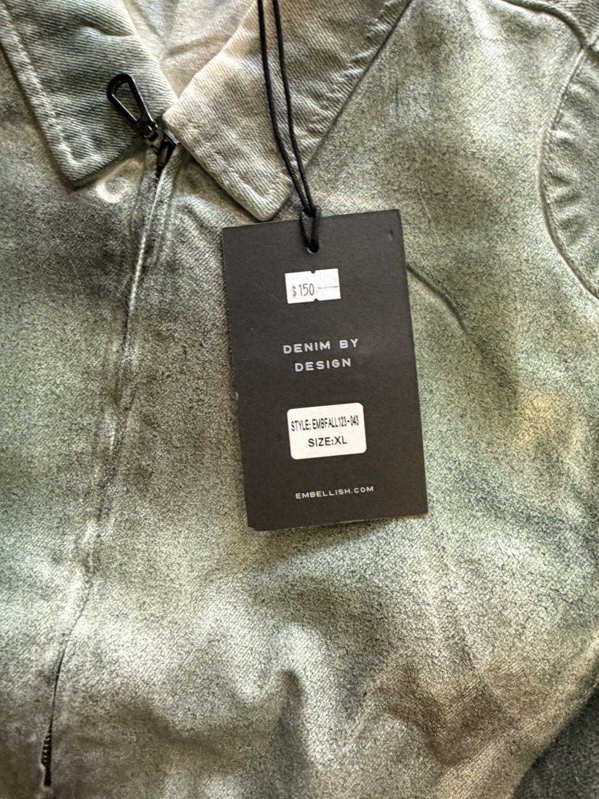Embellish Embellish Waxed Denim Jacket Size US XL / EU 56 / 4 - 6 Thumbnail