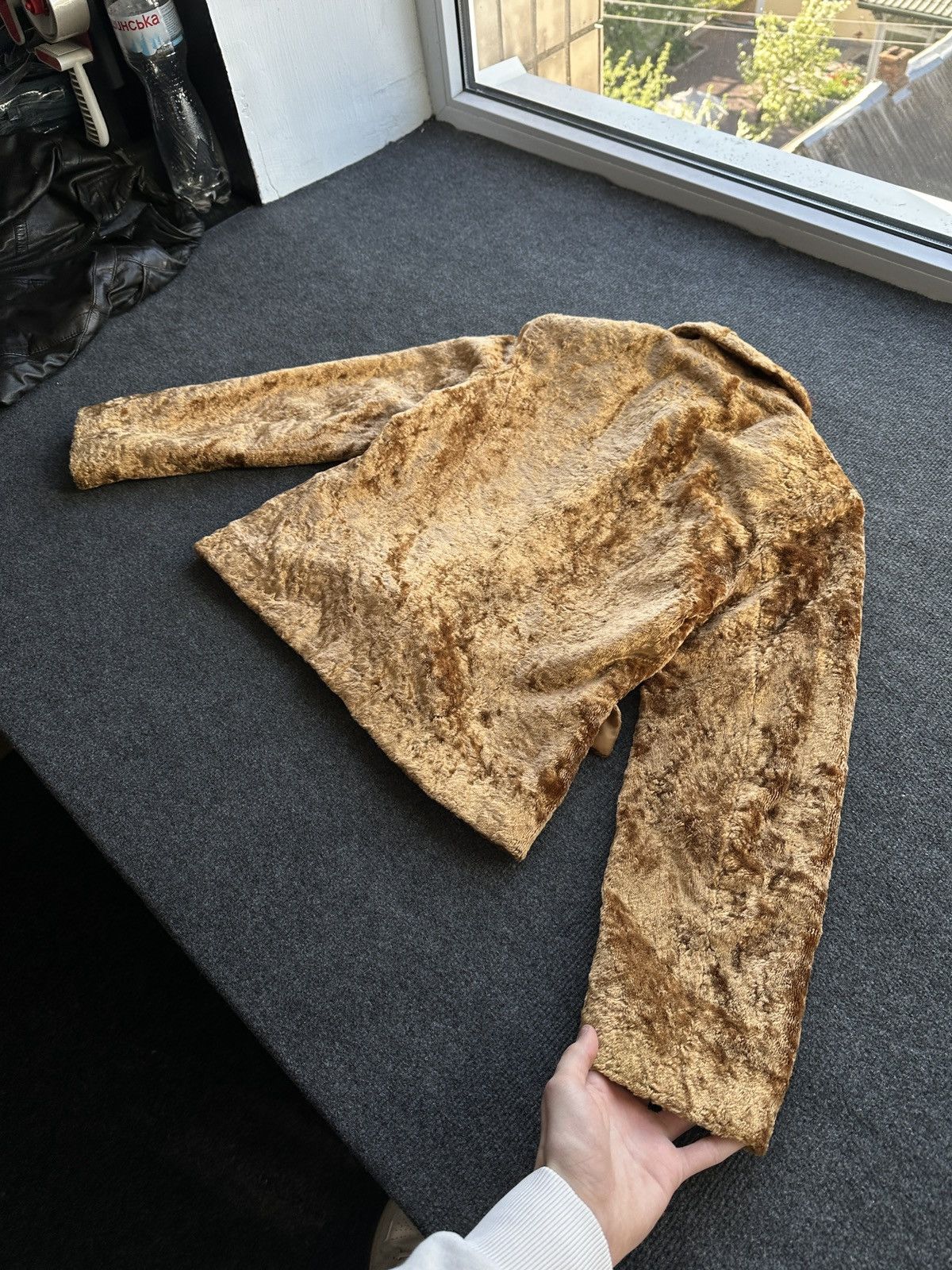 Other WMN LUXURY 🚨 FAUX FUR BROWN BEIGE JACKET OPIUM LONG SLEEVE Size M / US 6-8 / IT 42-44 - 10 Thumbnail