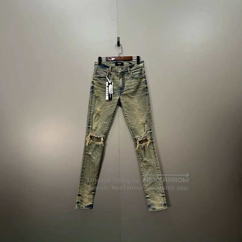 Amiri Amiri Size 30 Blue wash destroys jeans Size US 30 / EU 46 - 1 Thumbnail
