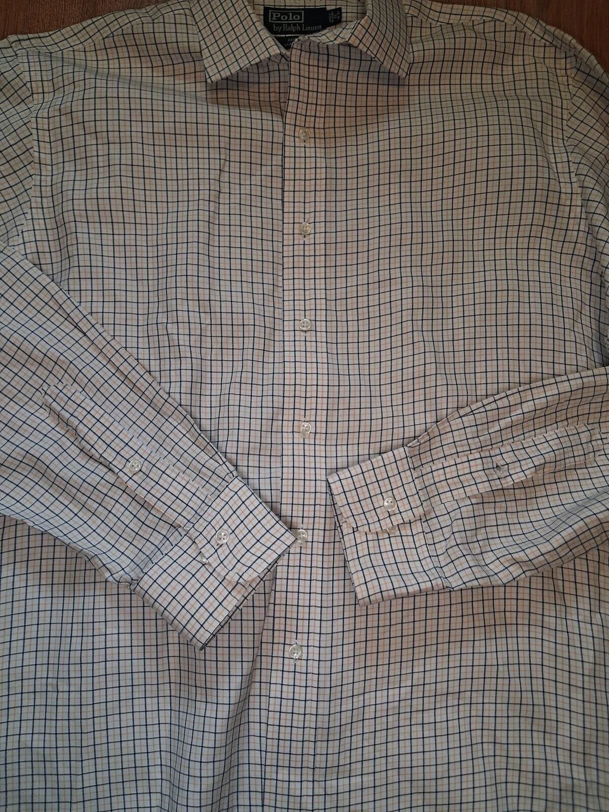Polo Ralph Lauren VINTAGE Polo Ralph Lauren Shirt 17-36/37 2XL White Check Size US XXL / EU 58 / 5 - 5 Thumbnail