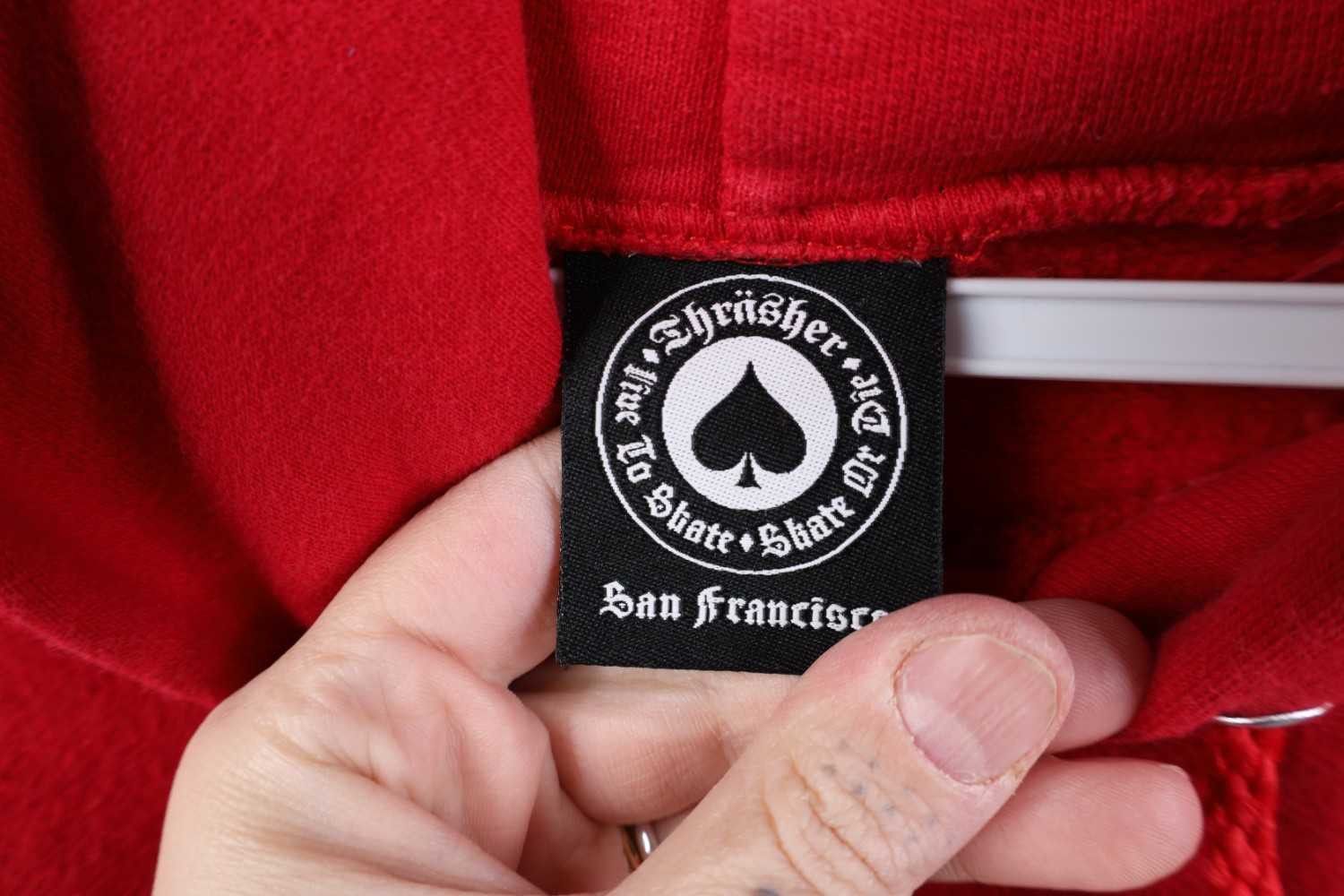 Thrasher Vintage Y2K Thrasher Skateboard Magazine Spell Hoodie Red Size US S / EU 44-46 / 1 - 7 Thumbnail